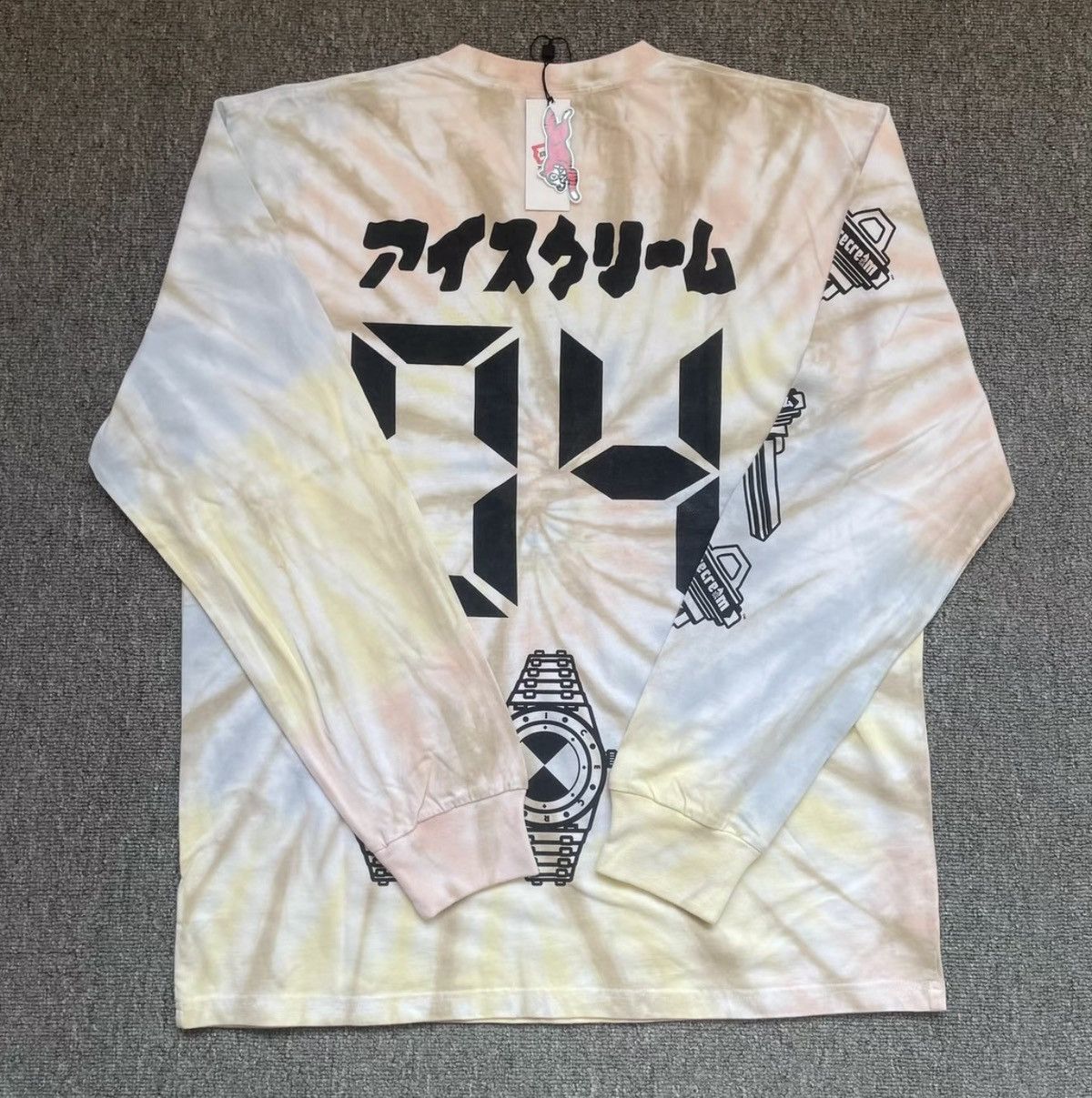 Billionaire Boys Club BBC ICECREAM Tie-Dye Graffiti Long-Sleeved T-Shirt Size US M / EU 48-50 / 2 - 2 Thumbnail