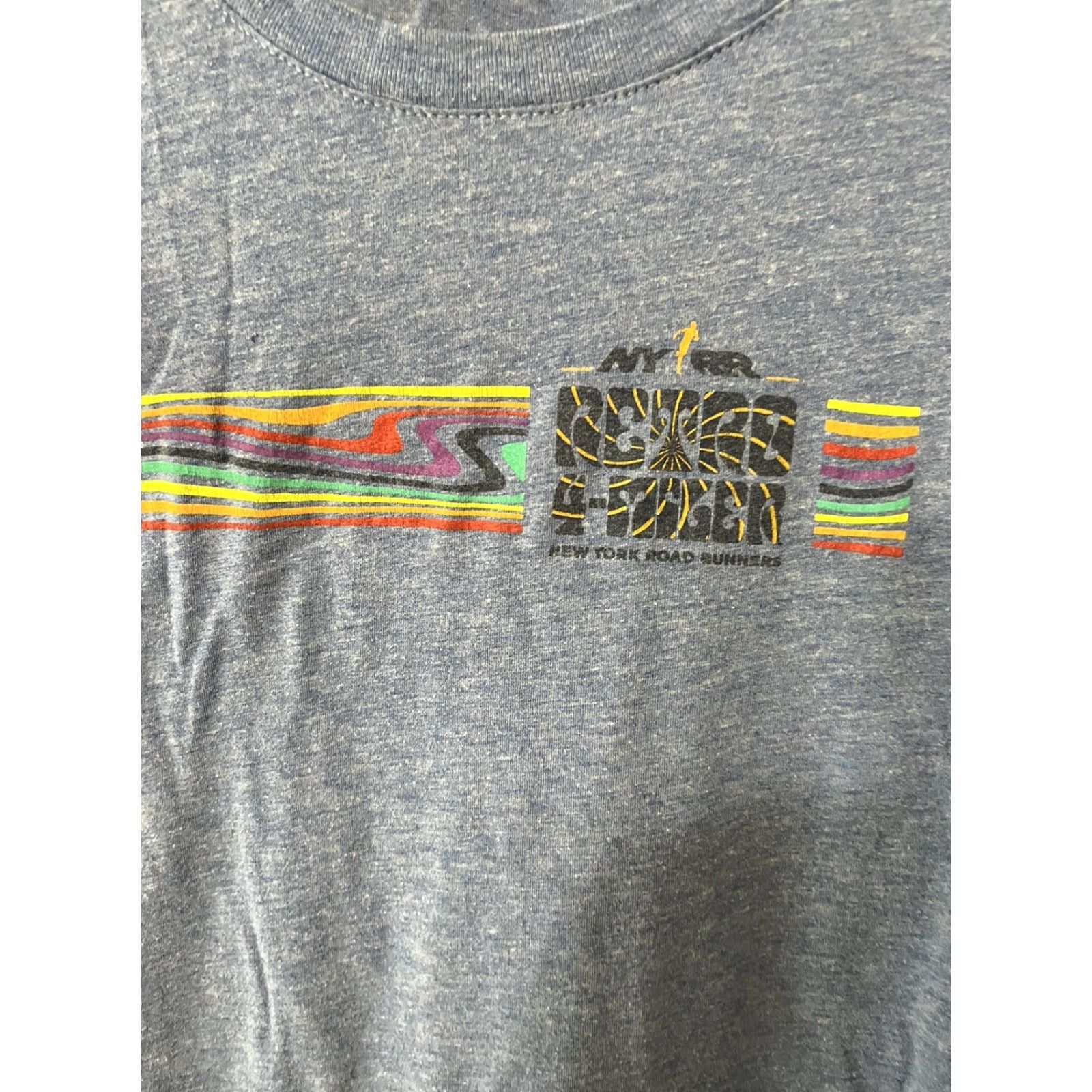 New Balance VINTAGE NYRR New York Road Runners Retro 4 Miler Womens Blue Med TShirt New Balance Shirt Womens M Blue Retro 4 Miler NYRR Size M / US 6-8 / IT 42-44 - 2 Thumbnail