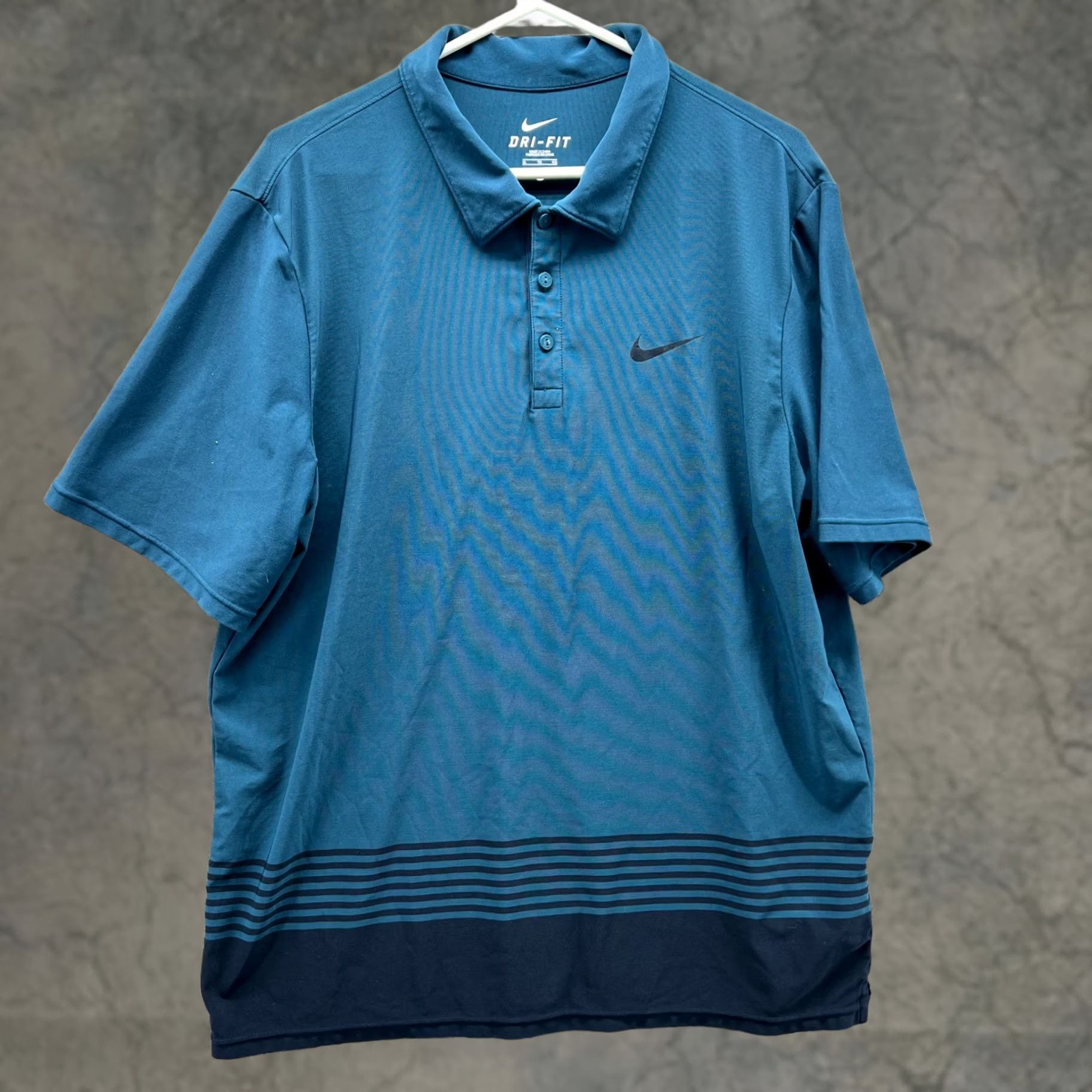 Nike Nike Polo Shirt Mens XL Teal Blue Heather Dri-Fit Golf Knit Tour Performance Size US XL / EU 56 / 4 - 1 Thumbnail
