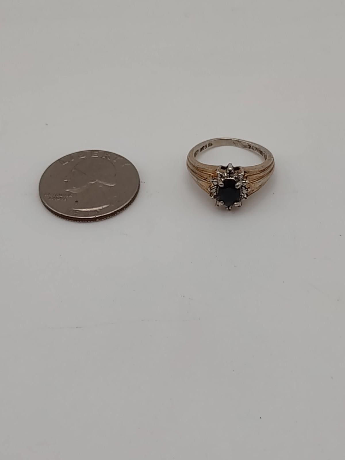 Other Ross Simons 925 Sterling Ring Blue Stone Sz 6.25 Size ONE SIZE - 2 Thumbnail
