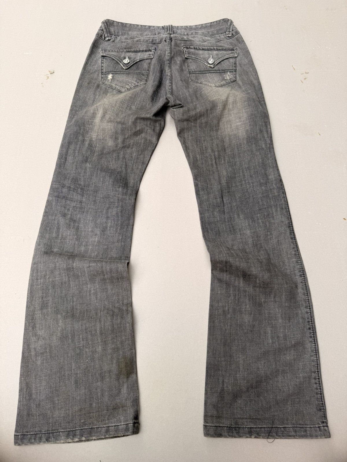Japanese Brand CONUS Lace up flare jeans Size US 27 - 5 Thumbnail