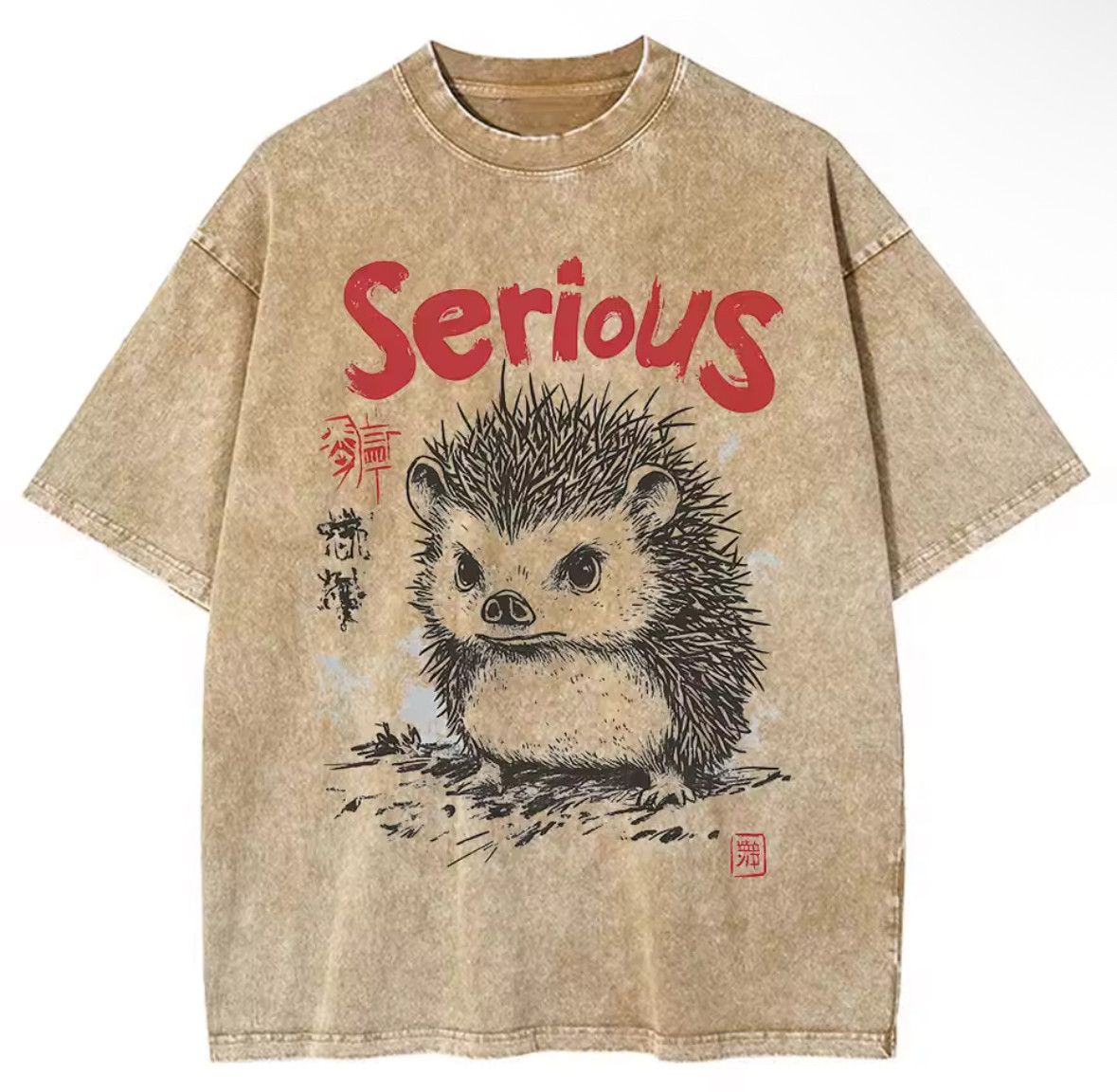 Japanese Brand Vintage Japanese Hedgehog Print Washed Short Sleeve T-Shirt Size US XXL / EU 58 / 5 - 1 Thumbnail
