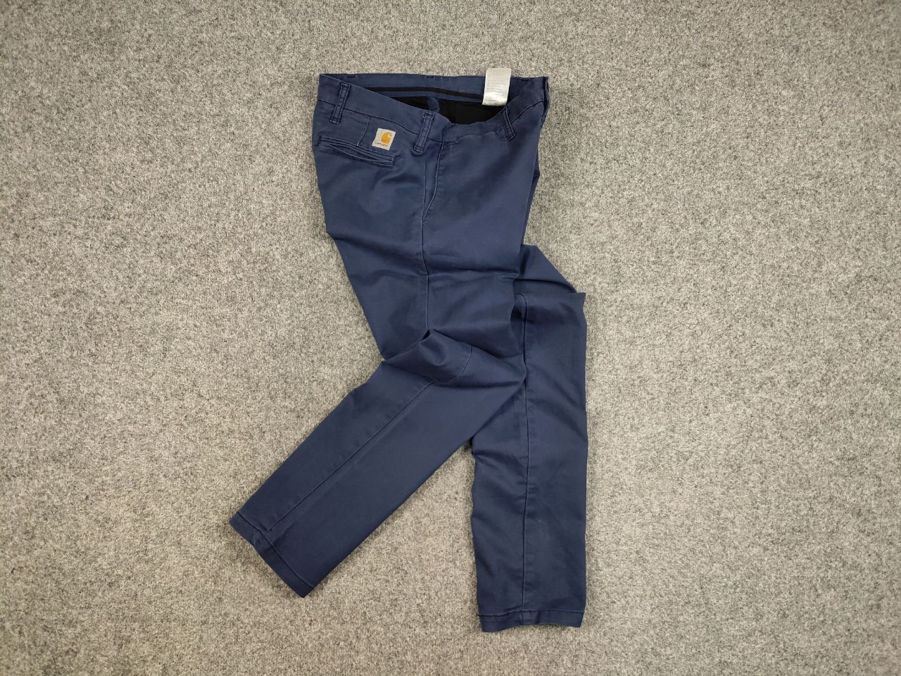 Carhartt Vintage 90's Carhartt Dark Blue Sid Trousers Pants Size US 33 - 1 Thumbnail