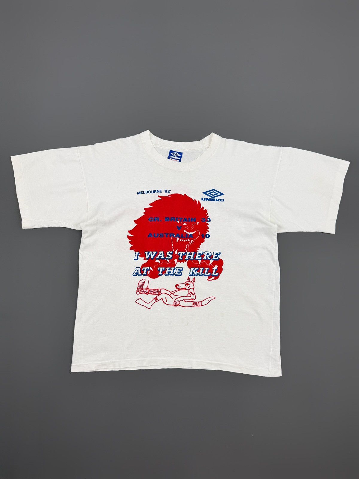 90s Vintage Umbro Britain v Australia Rugby Rivalry Tee
