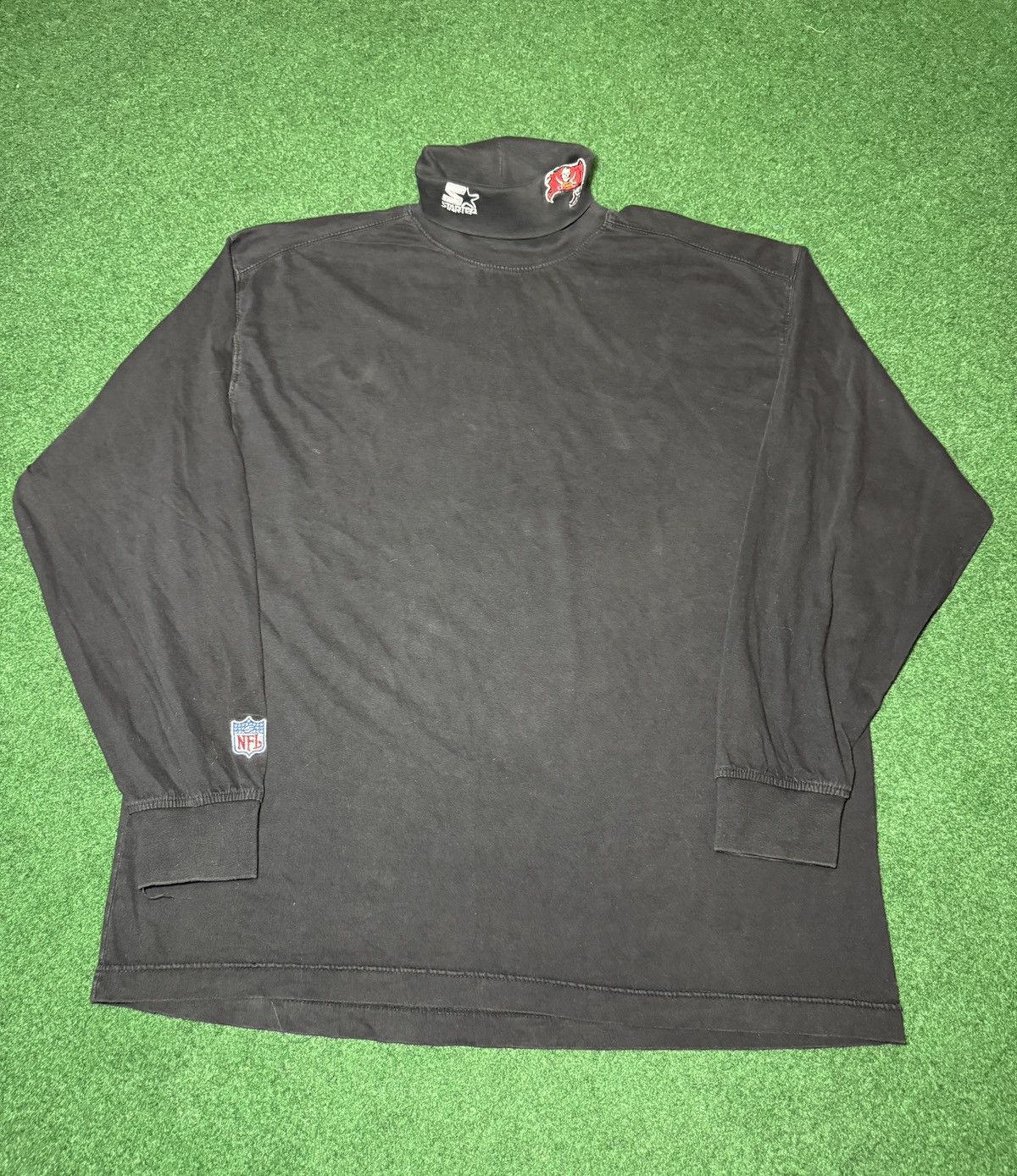 Starter × Vintage Vtg 90s Starter Tampa Bay Bucaneers Long Sleeve Turtleneck Size US XXL / EU 58 / 5 - 1 Thumbnail