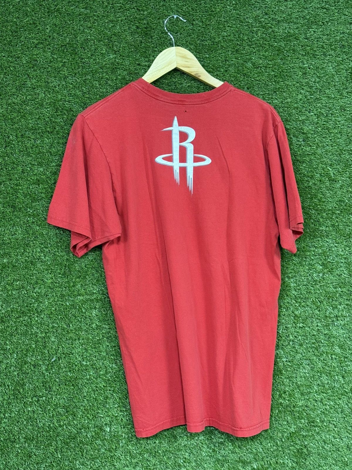 Adidas Adidas Houston Texas Rockets NBA Red Logo Stripes Tee Large Size US L / EU 52-54 / 3 - 4 Thumbnail
