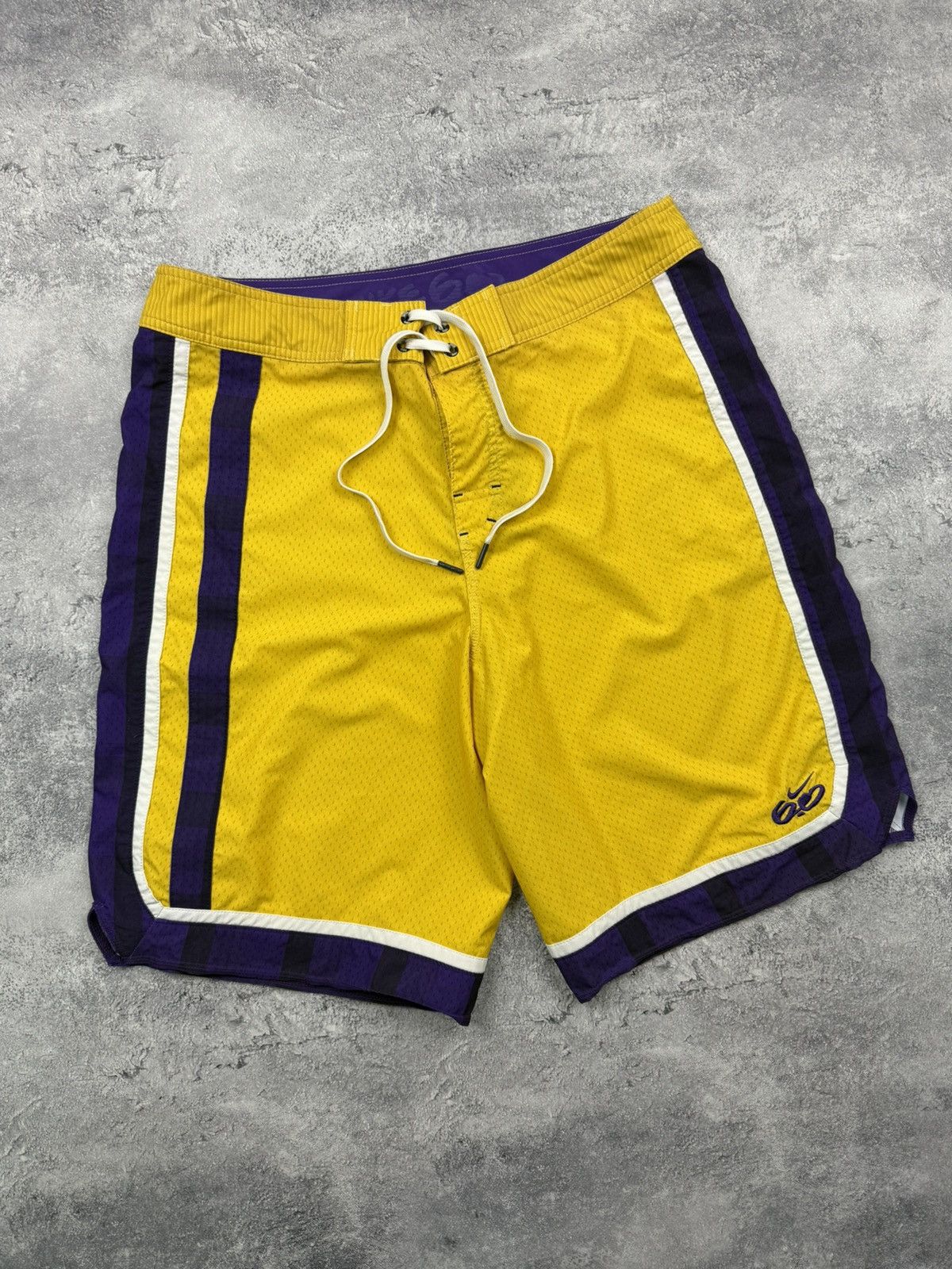 Nike Vintage Y2K Nike 6.0 Swoosh Shorts Yellow Drill Streetwear Size US 34 / EU 50 - 4 Thumbnail