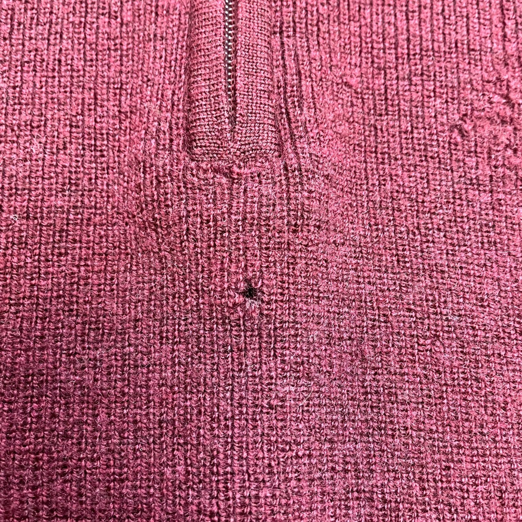 Vintage Raffi Sweater Mens XL Red 100% Merino Wool Extra Fine 1/4 Zip Pullover Knit Long Sleeve Casual Business Size US XL / EU 56 / 4 - 2 Thumbnail