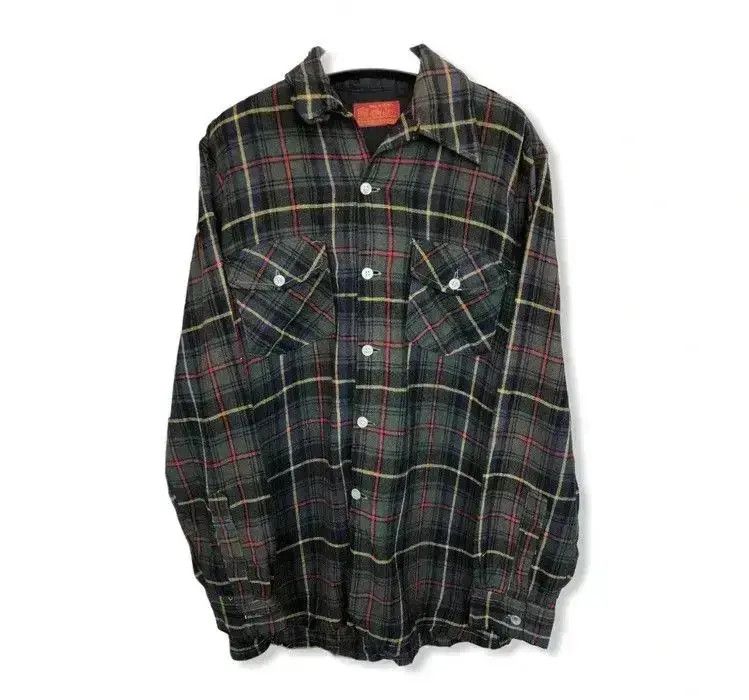 Sears Vintage Sears Checkered Plaid Tartan Flannel 👕 Size US M / EU 48-50 / 2 - 1 Thumbnail