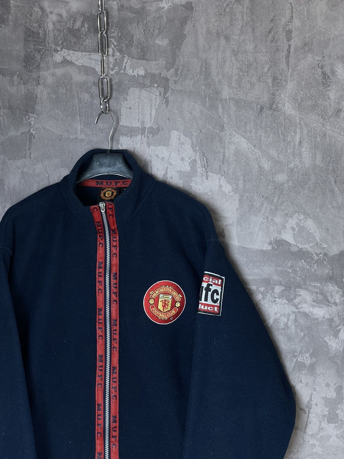 Vintage Manchester United Vintage Y2K Fleece Zip Merch Jacket Size US S / EU 44-46 / 1 - 3 Thumbnail