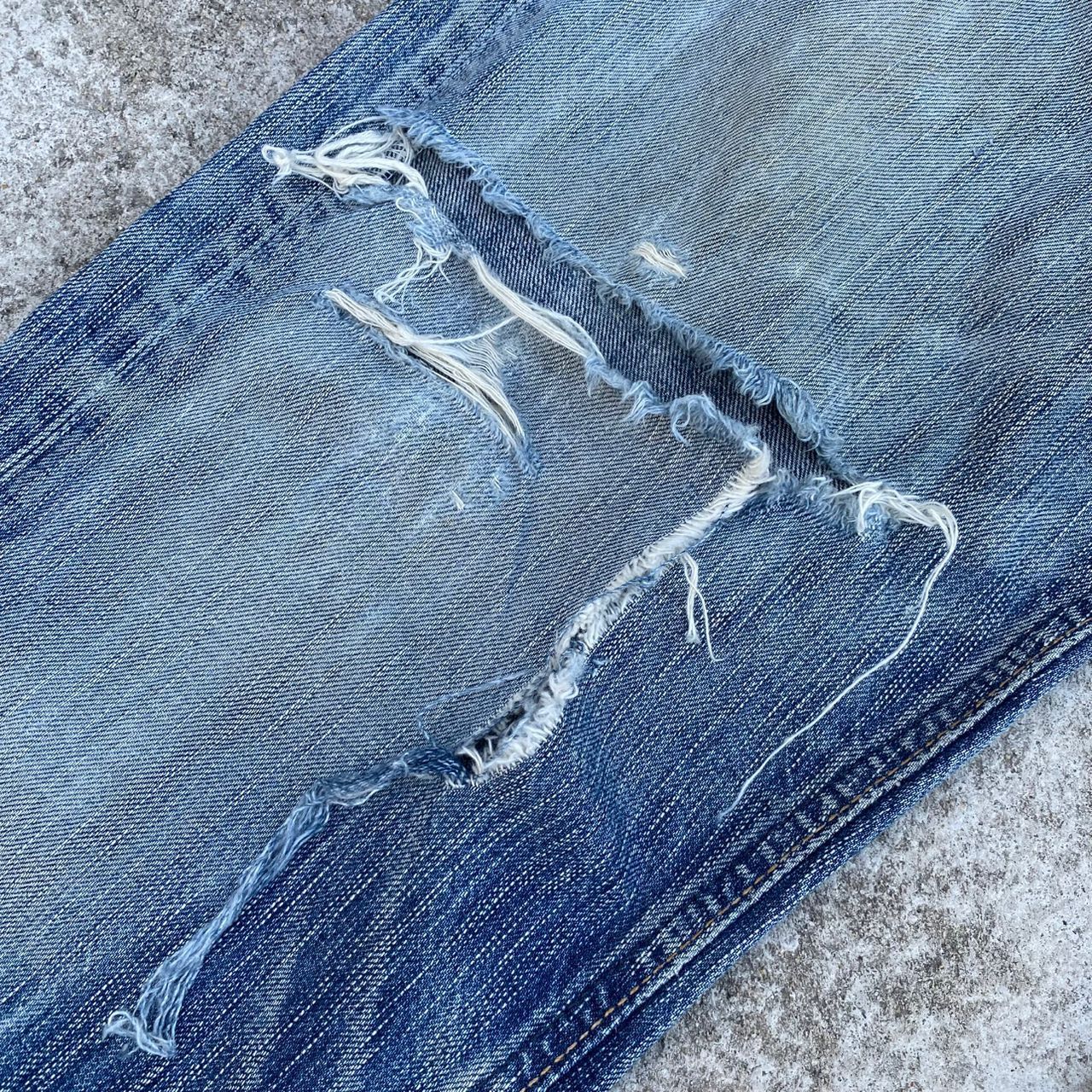 Edwin Vintage Edwin 503 Distressed Denim Kurt Cobain Style Size US 34 / EU 50 - 11 Thumbnail