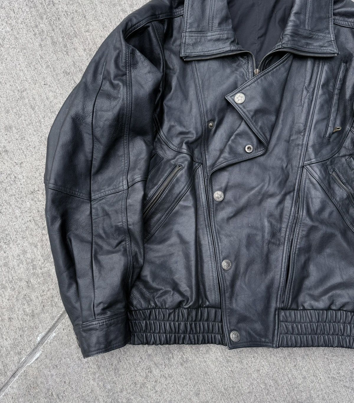 Vintage Vintage Leather Y2K avantgarde streetwear jacket Size US XL / EU 56 / 4 - 5 Thumbnail