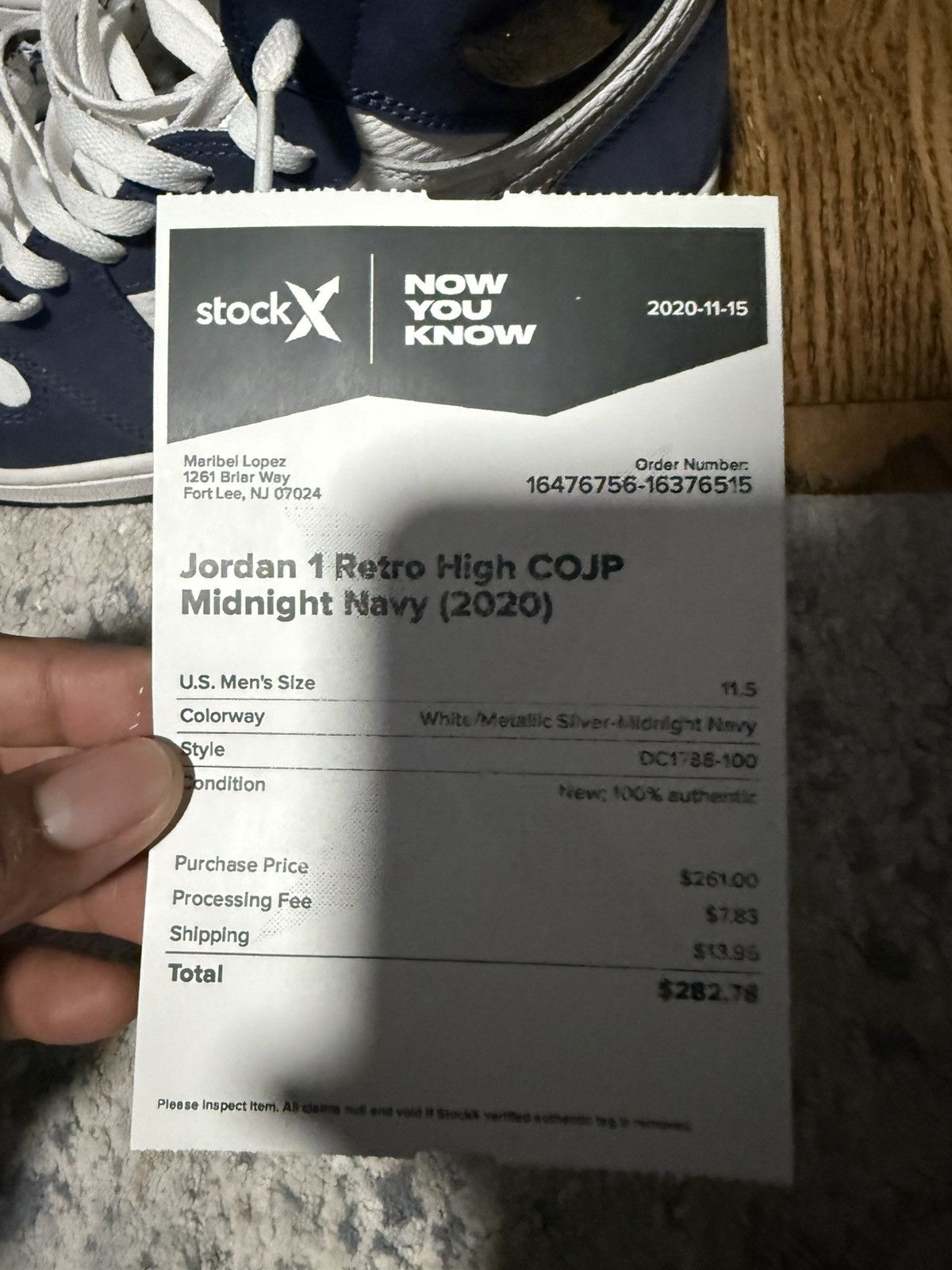 Jordan Brand Midnight navy Size US 11.5 / EU 44-45 - 3 Thumbnail