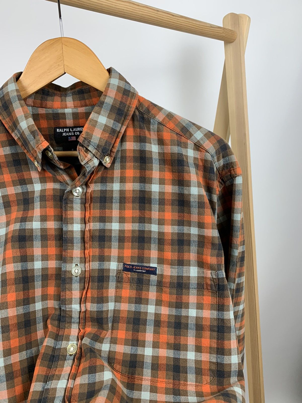 Lauren Ralph Lauren × Vintage Vintage Ralph Lauren Jeans Lrl Oversize Flannel Shirt Size US S / EU 44-46 / 1 - 5 Thumbnail