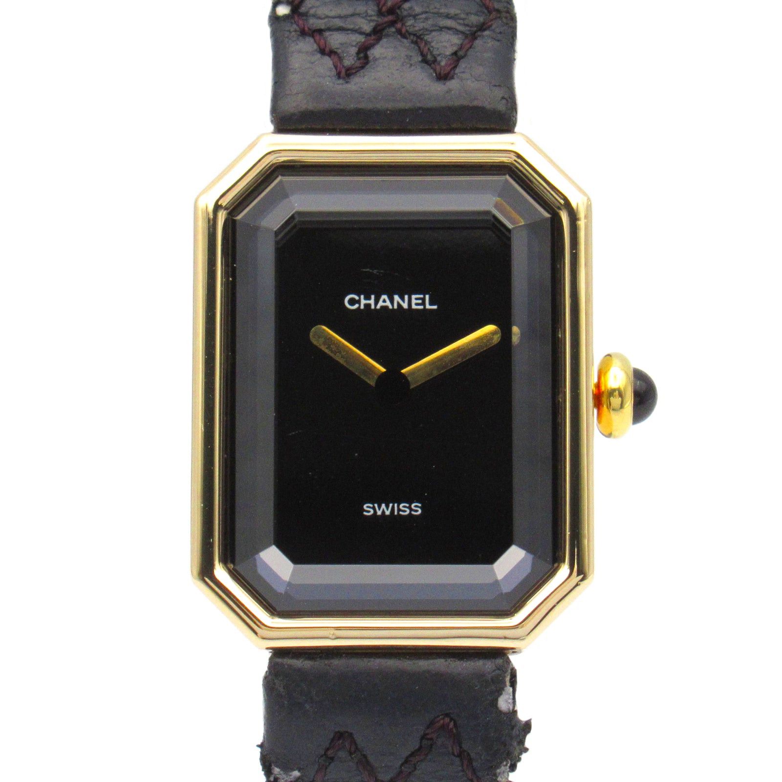 Chanel Chanel Premiere Women Watch Quartz K18 (Yellow Gold) Leather Belt Black Size ONE SIZE - 1 Thumbnail