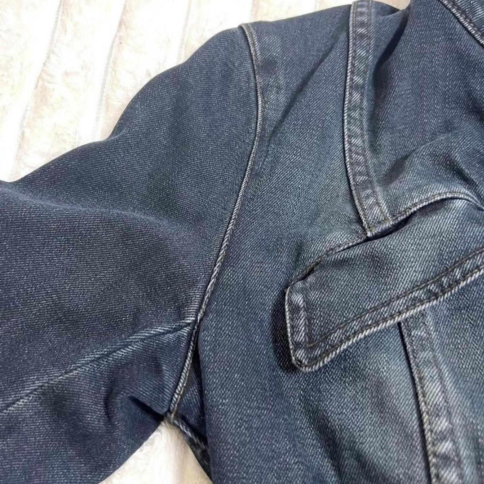 Other Vintage biker style slim fit 2000s grunge denim jacket Size XS / US 0-2 / IT 36-38 - 5 Thumbnail