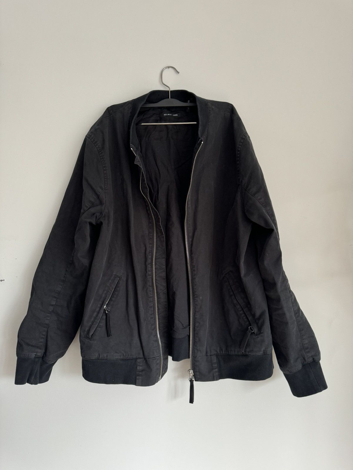 image of Helmut Lang Bomber in Black, Men's (Size XL)