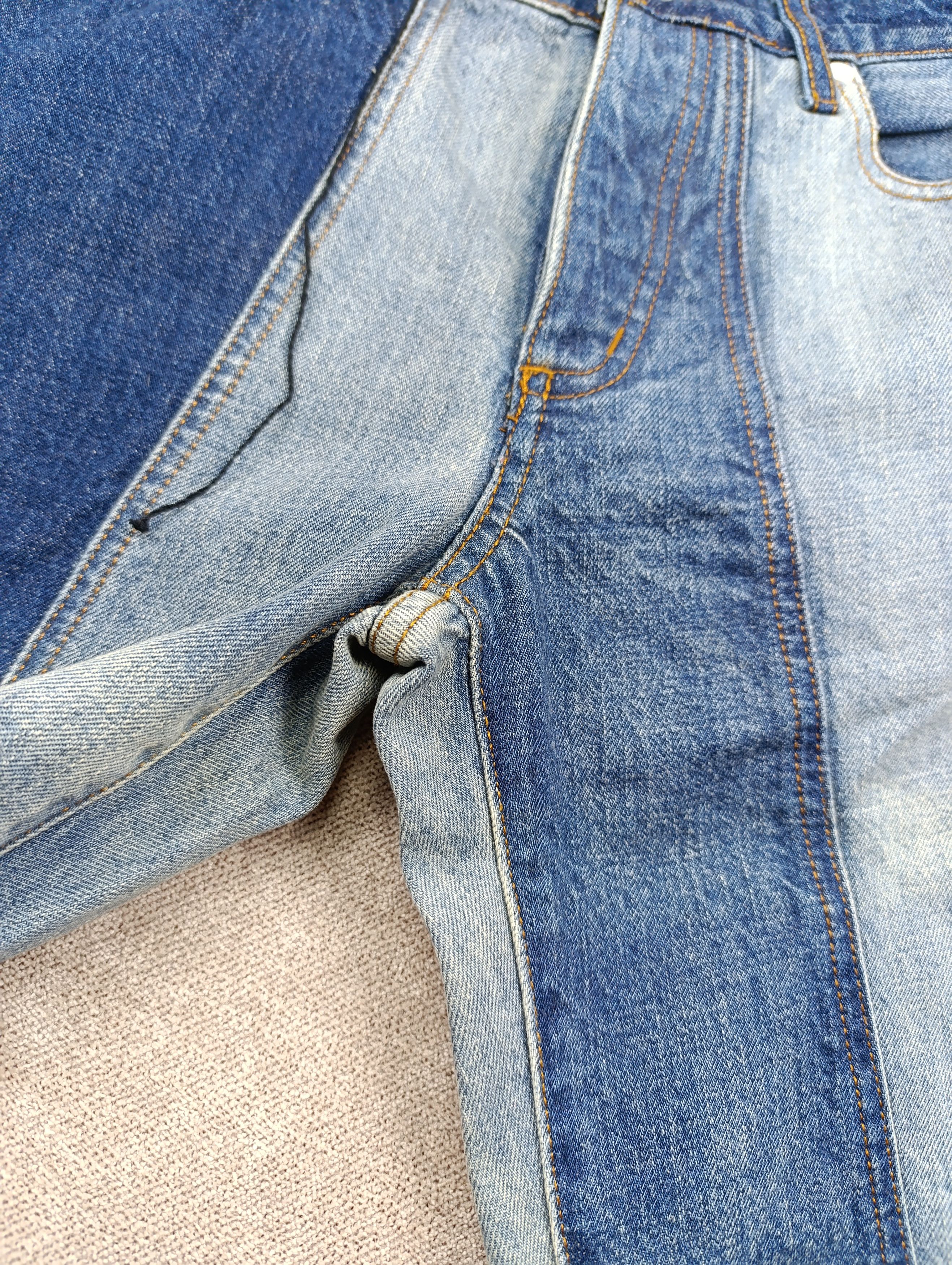 ZADIG VOLTAIRE DELUXE BOYFIX PATCHWORK BOYFRIEND JEANS BLUE