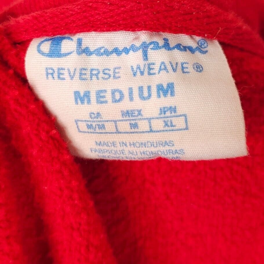 Champion Champion Sweatshirt Hoodie Mens Size Medium Red Reverse Size US L / EU 52-54 / 3 - 7 Thumbnail