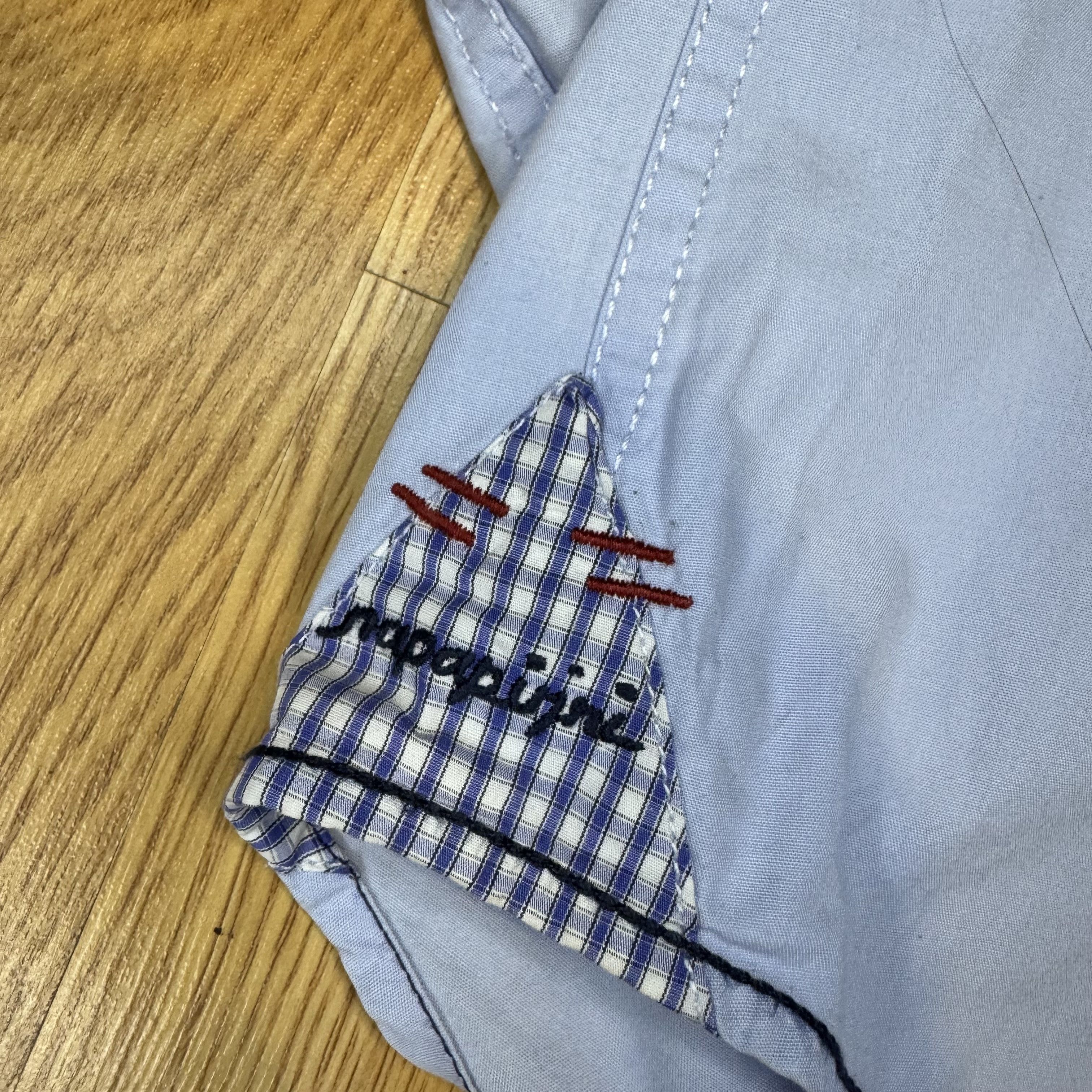 Napapijri Napapijri Geographic Light Blue Shirt XXL Norway Flag Patch Size US XXL / EU 58 / 5 - 2 Thumbnail