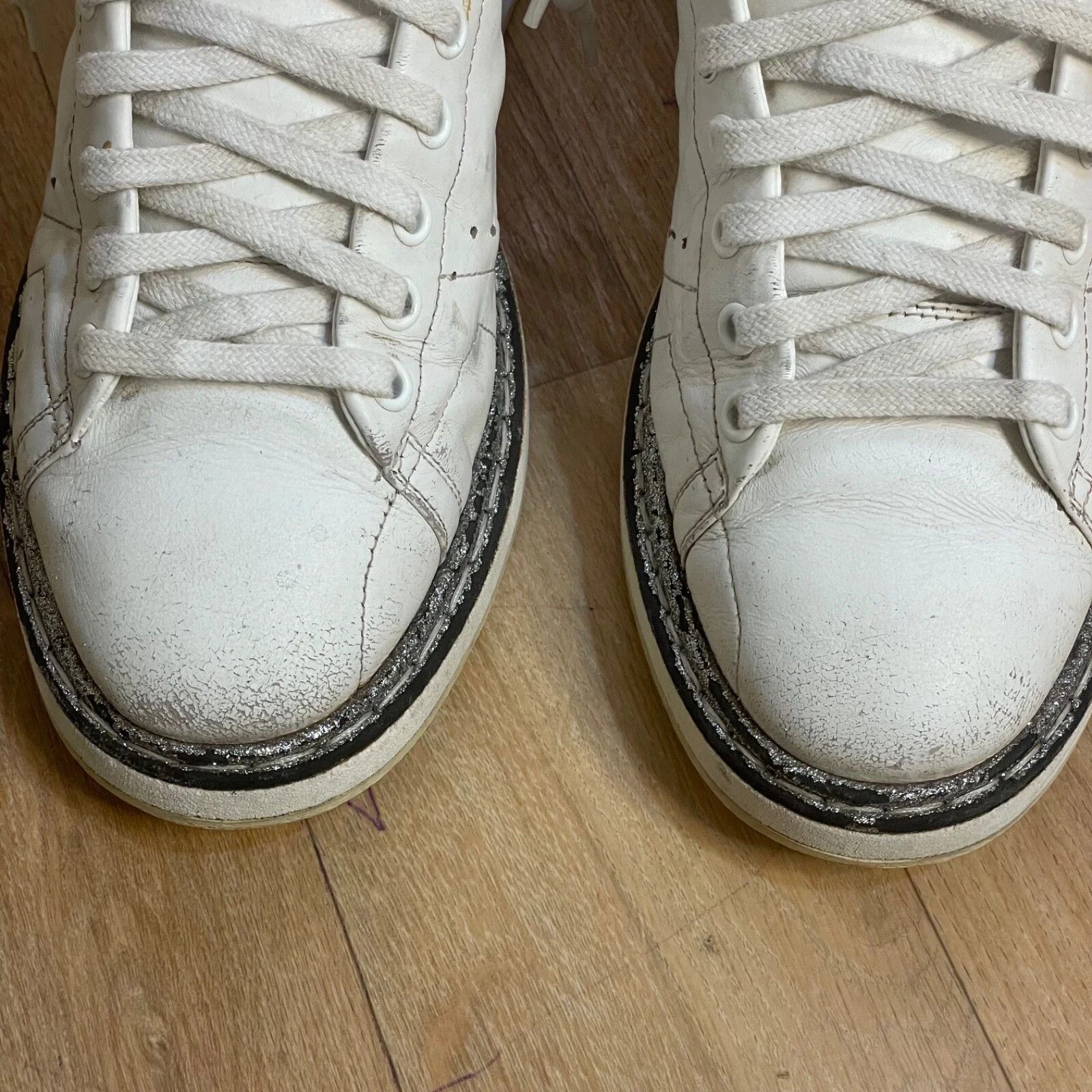 Golden Goose Golden Goose Sneakers STARTER VCE GGDB WHITE Leather low top Size US 10 / IT 40 - 6 Thumbnail