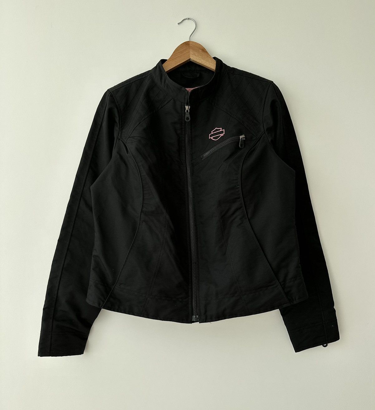 Harley Davidson × Vintage Harley-Davidson Vintage Women's Biker Logo Jacket Coat L Size L / US 10 / IT 46 - 4 Thumbnail