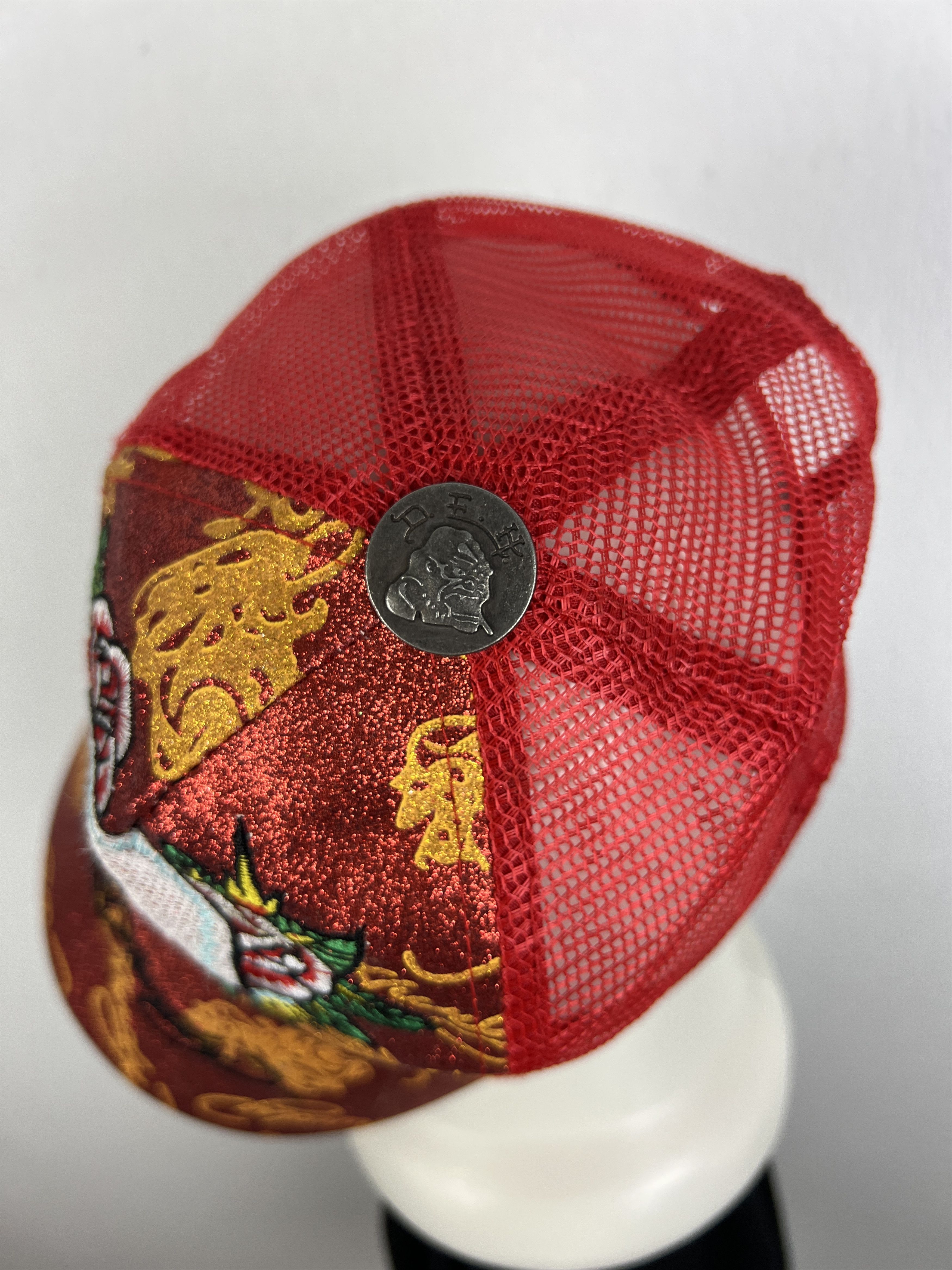Vintage Ed Hardy Trucker Hat Snapback Christian Audigier Cap Rare Size ONE SIZE - 7 Thumbnail