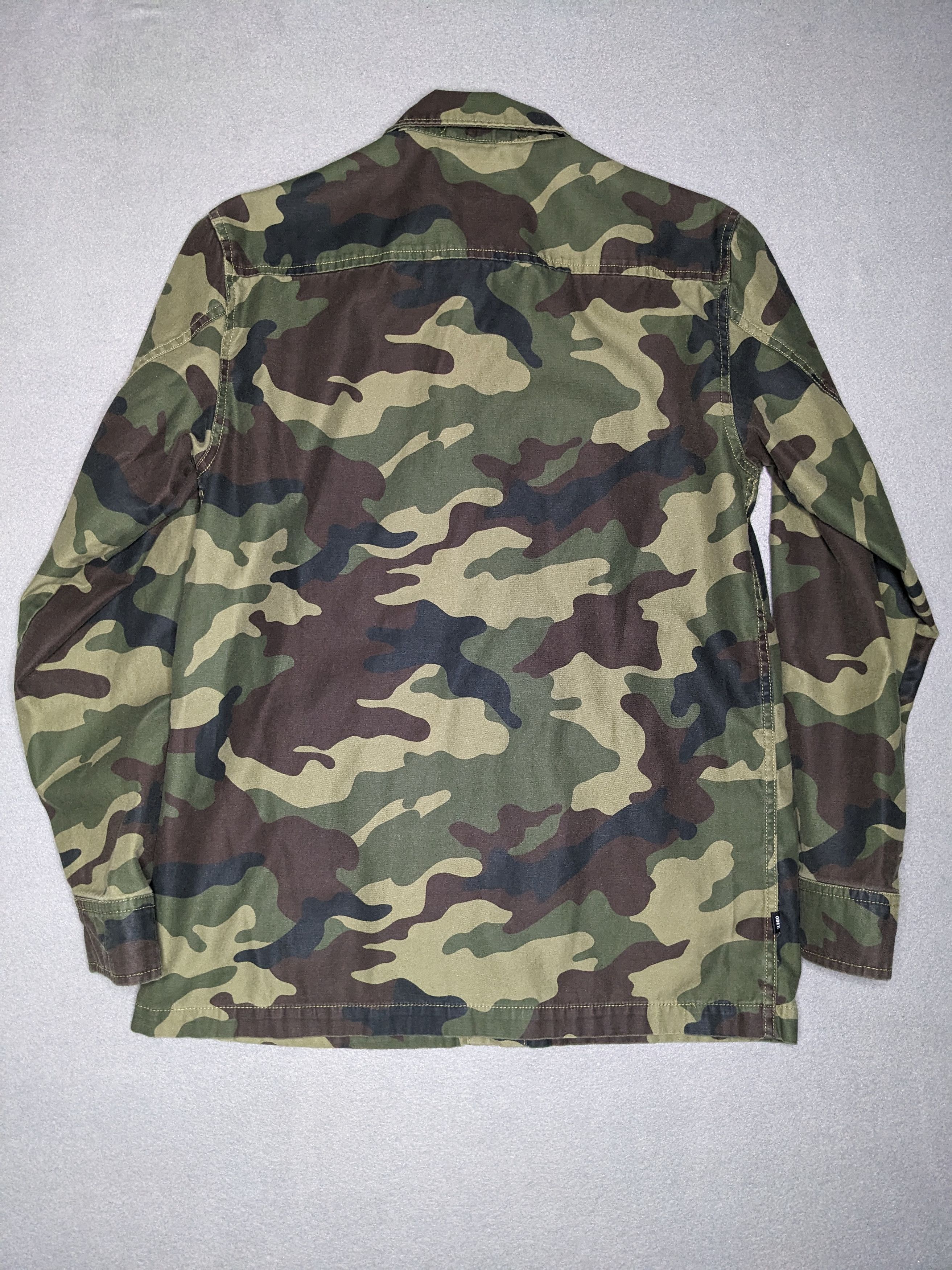 Obey Obey Woodland Camo Field Jacket Mens Small Military Shirt Size US S / EU 44-46 / 1 - 6 Thumbnail