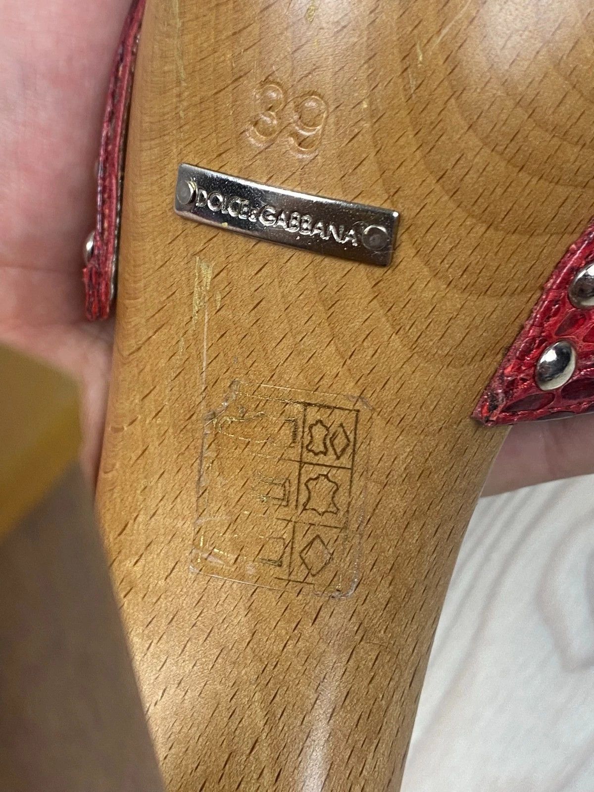 Dolce & Gabbana Dolce & Gabbana D&G Women’s Heels Size 38 EU Wood Sole. Size US 7 / IT 37 - 8 Thumbnail