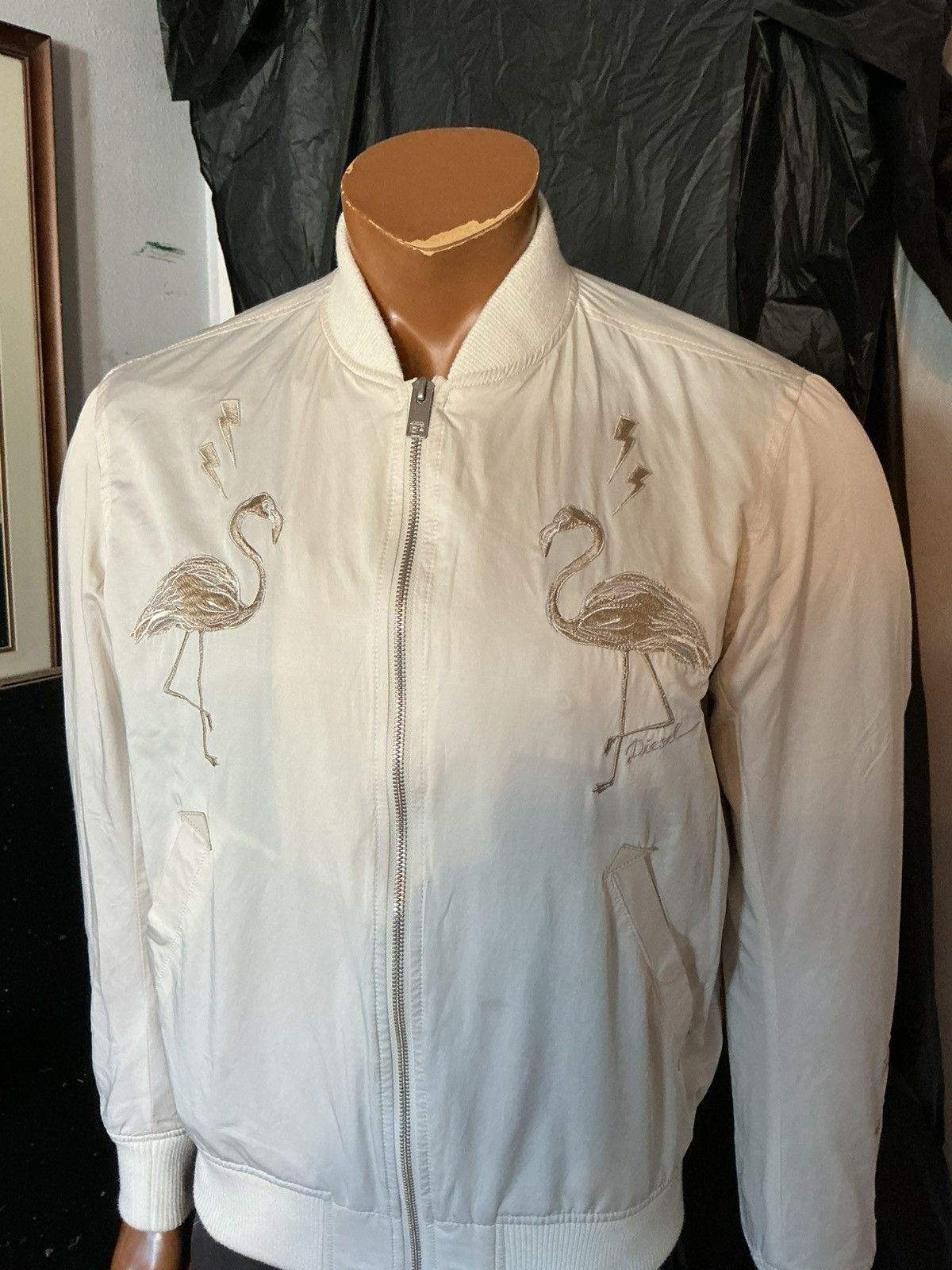 Diesel $380 Diesel Miami Dreaming Flamingo J Flam Bomber Jacket Size US M / EU 48-50 / 2 - 14 Thumbnail