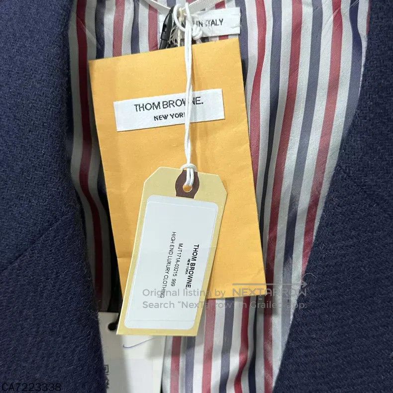 Thom Browne Thom Browne Gold Button Four Stripe Wool Jacket Size US S / EU 44-46 / 1 - 4 Thumbnail