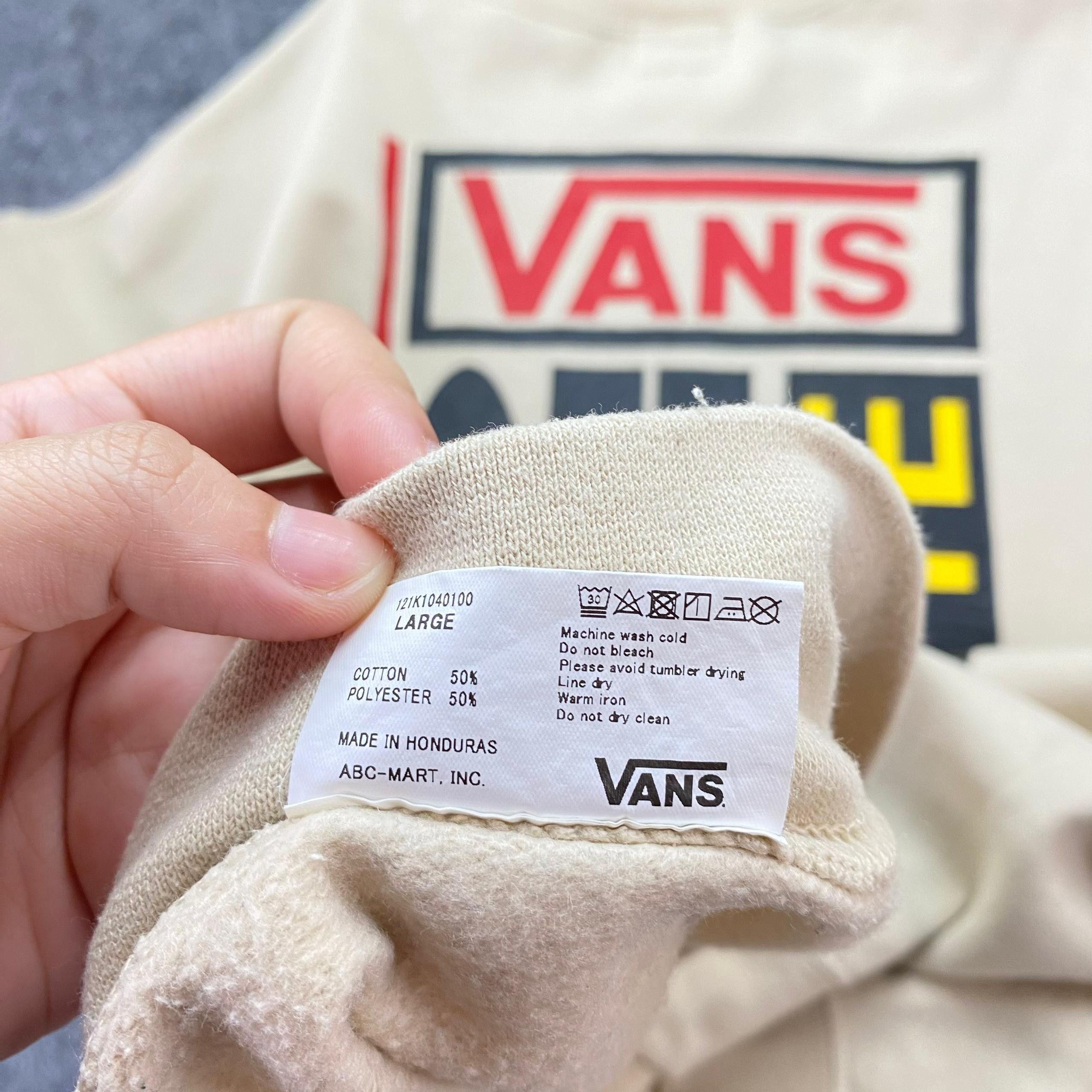Vans Vintage 90s Vans Off The Wall Sweatshirt Size US L / EU 52-54 / 3 - 13 Thumbnail