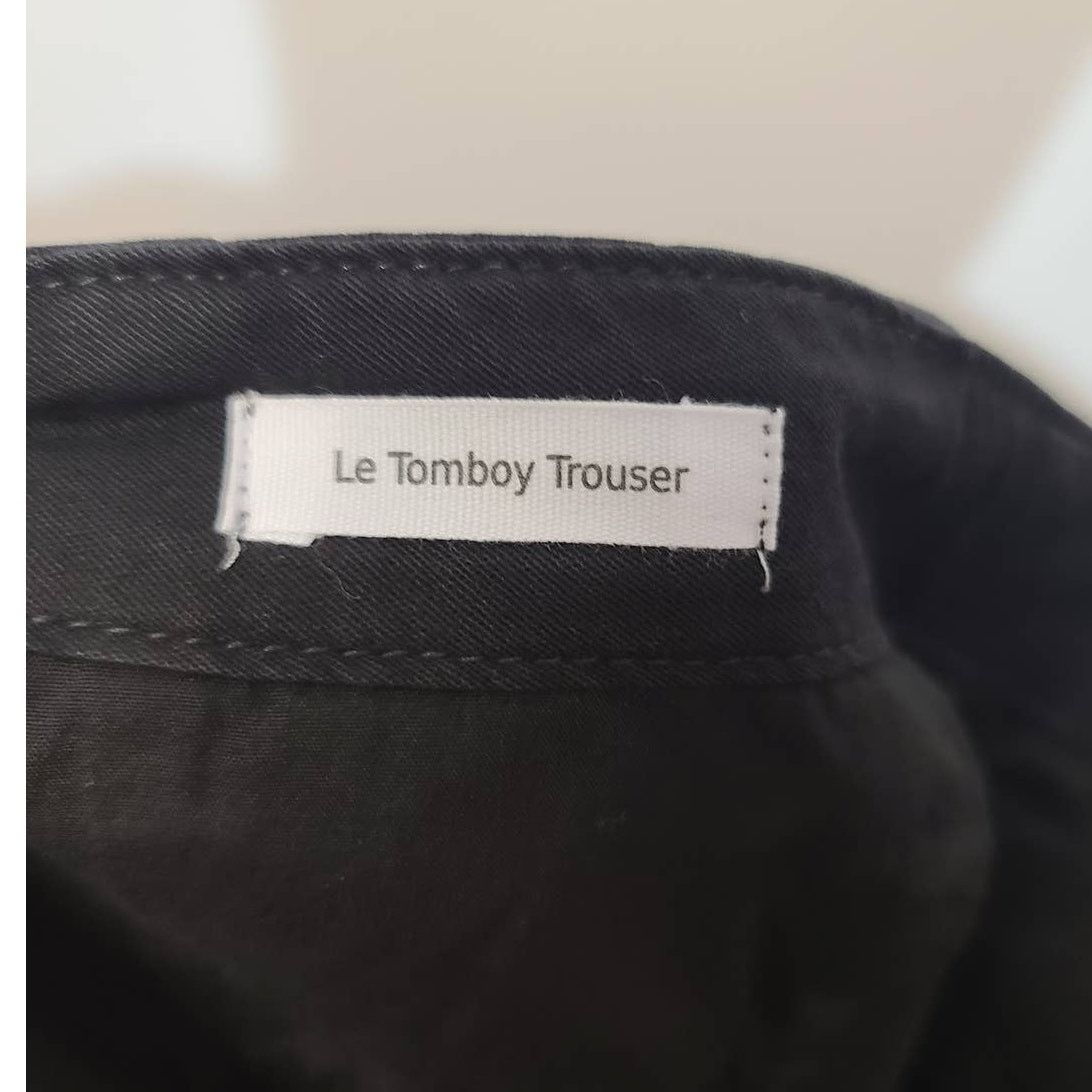 Frame FRAME Women's Le Tomboy Trousers Size 28 Black Distressed Size 28" / US 6 / IT 42 - 5 Thumbnail