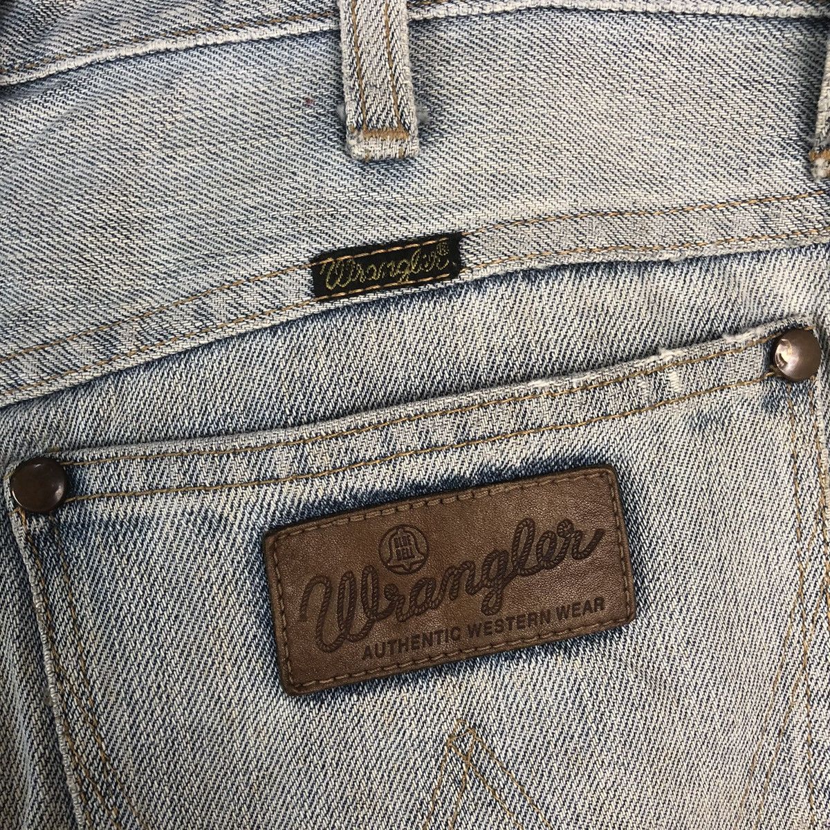 Wrangler DL Wrangler Blue Distressed Denim Pants #263 Size US 31 - 19 Thumbnail