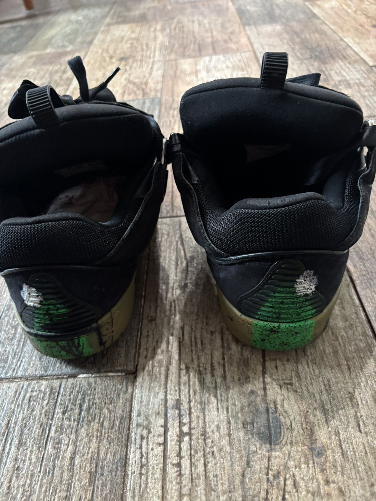 Gallery Dept. × Lanvin Black Paint Splatter Curb Sneakers Size US 10 / EU 43 - 5 Thumbnail