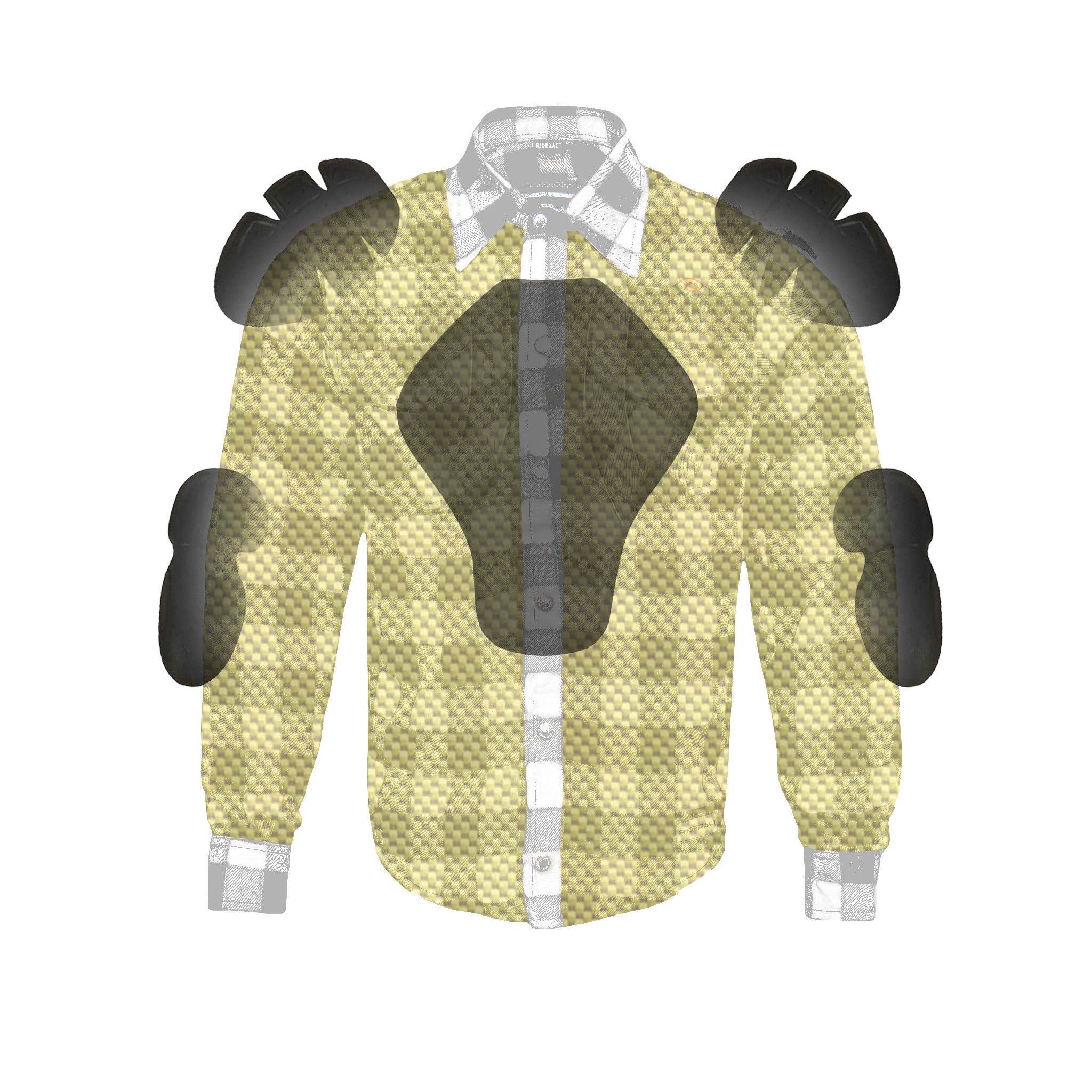 Dixxon × Flannel × Other RIDERACT® Reinforced Men's Motorcycle Shirt Black & White Size US M / EU 48-50 / 2 - 7 Thumbnail