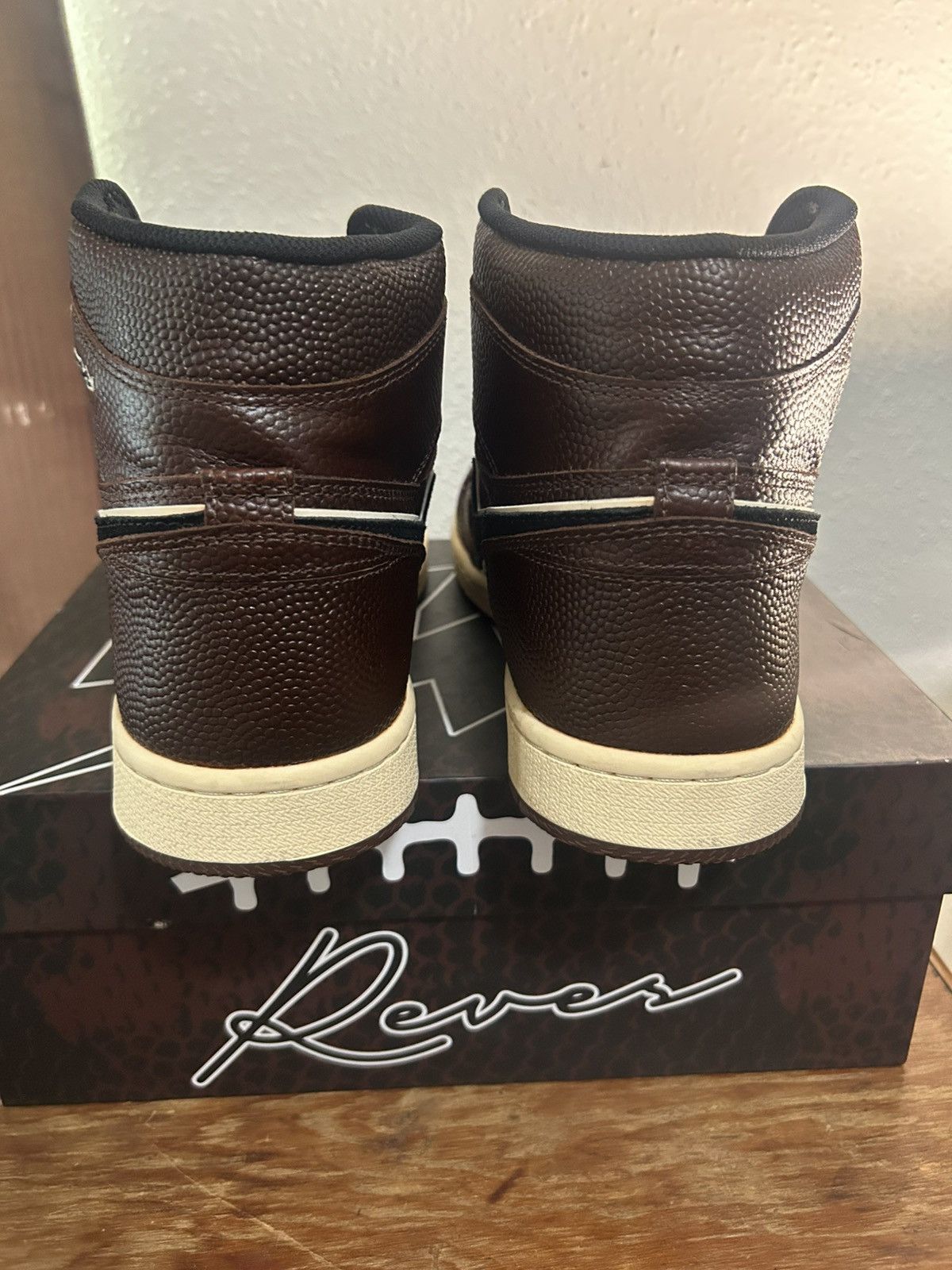 Reves Paris Reves Sport / KIY ‘85 HI UMBER BROWN/BLACK ‘Pigskin’ Size US 11.5 / EU 44-45 - 5 Thumbnail