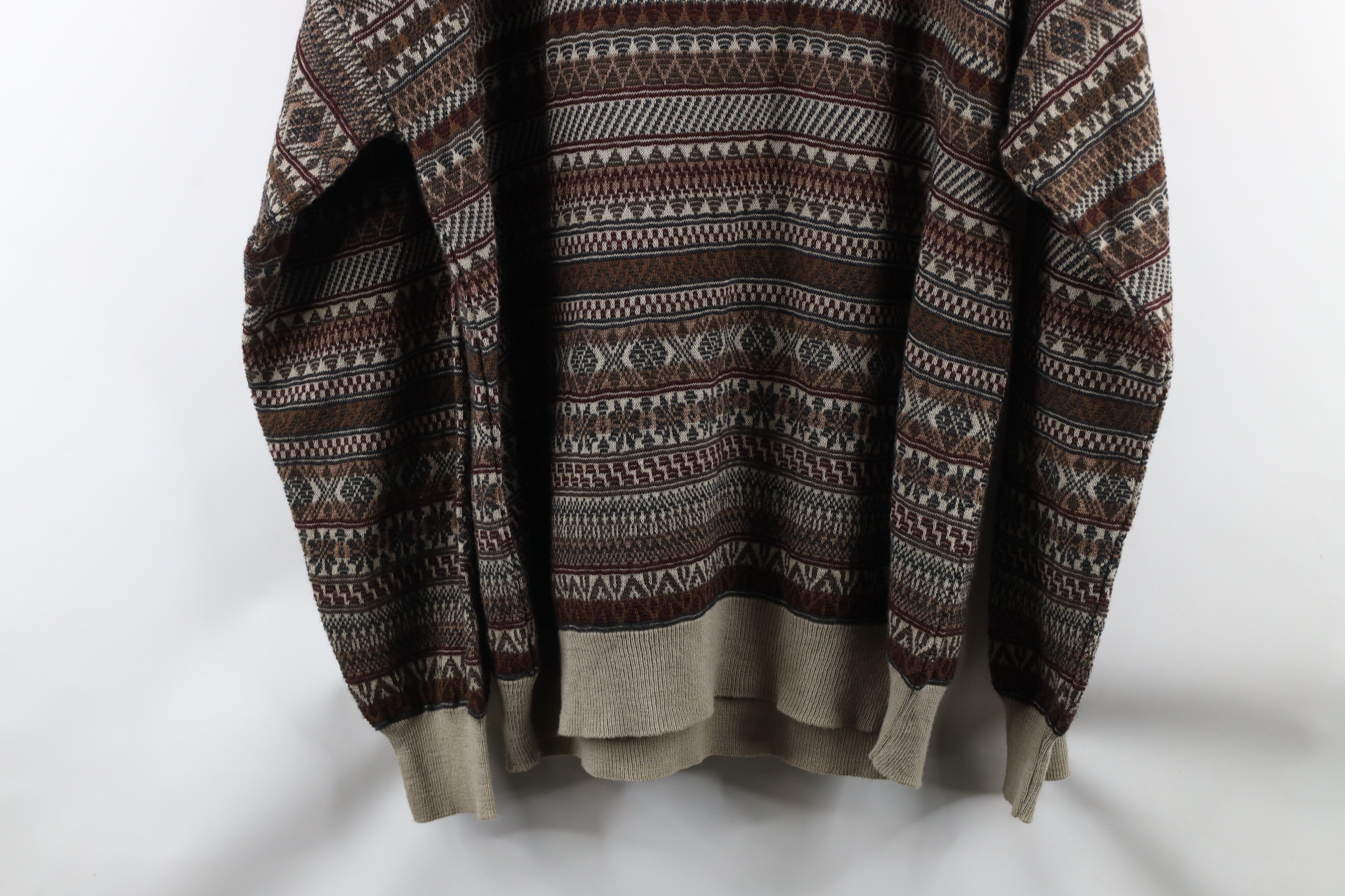 Vintage Vintage 90s Coogi Style Wool Blend Knit Collared Sweater Size US XXL / EU 58 / 5 - 7 Thumbnail