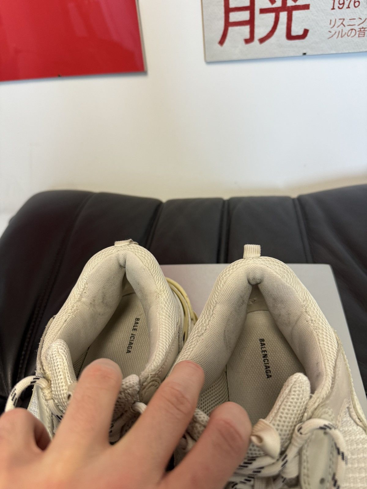 Balenciaga Balenciaga Triple S Biege Oversize Designer Shoes Luxury Size US 12 / EU 45 - 7 Thumbnail