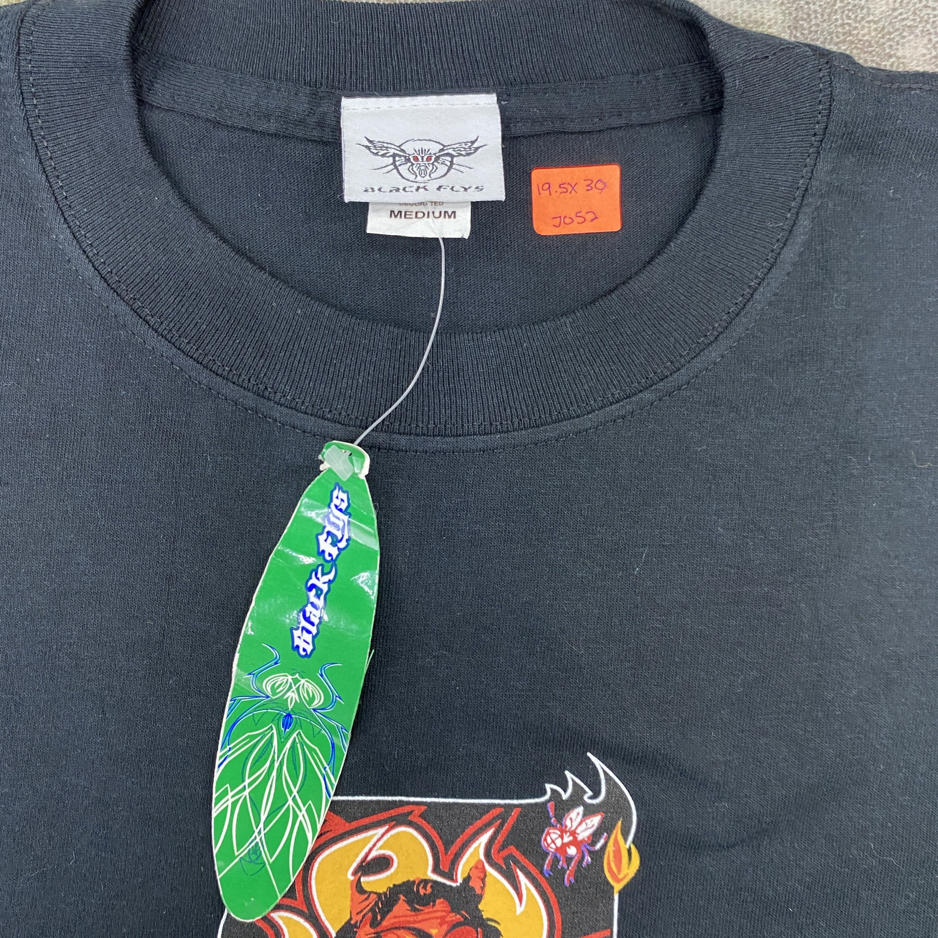 Vintage Vintage Black Flys Skategang Tshirt - J052 Size US M / EU 48-50 / 2 - 5 Thumbnail