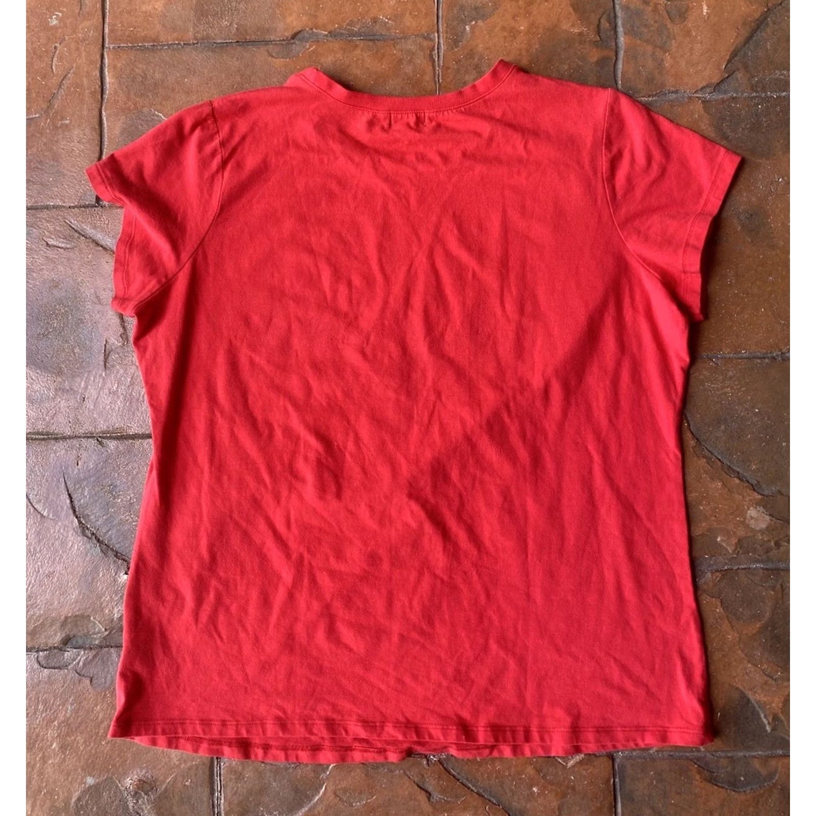 Southpole VINTAGE Southpole Shirt Womens 2X Red Grunge Y2K Vintage Shirt Top Casual Short Sleeve Mens Womens Girls Size XXL / US 16-18 / IT 52-54 - 3 Thumbnail