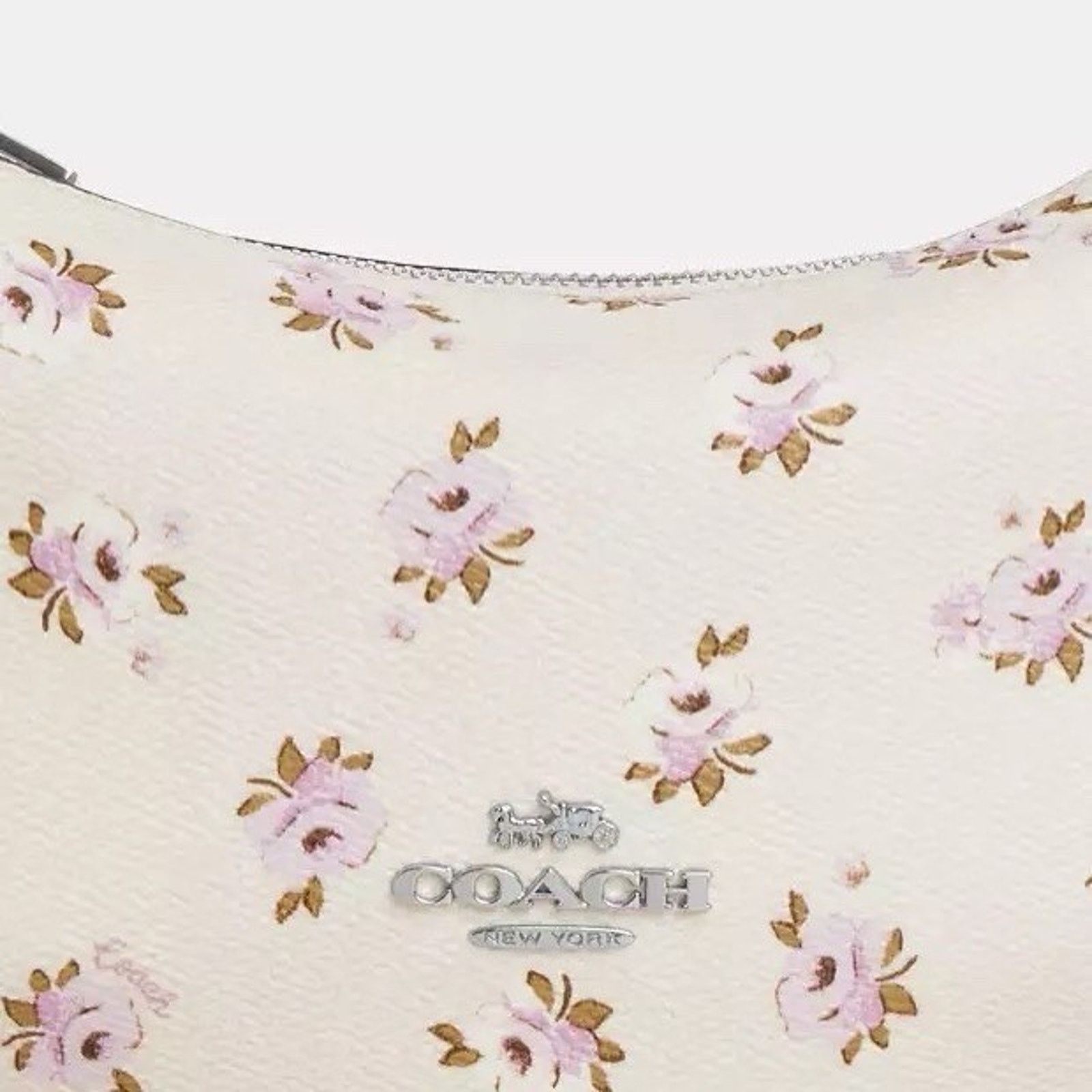 Coach NWT Coach Mini Payton Bag Floral Print CBA77 Silver/Chalk Size ONE SIZE - 7 Thumbnail