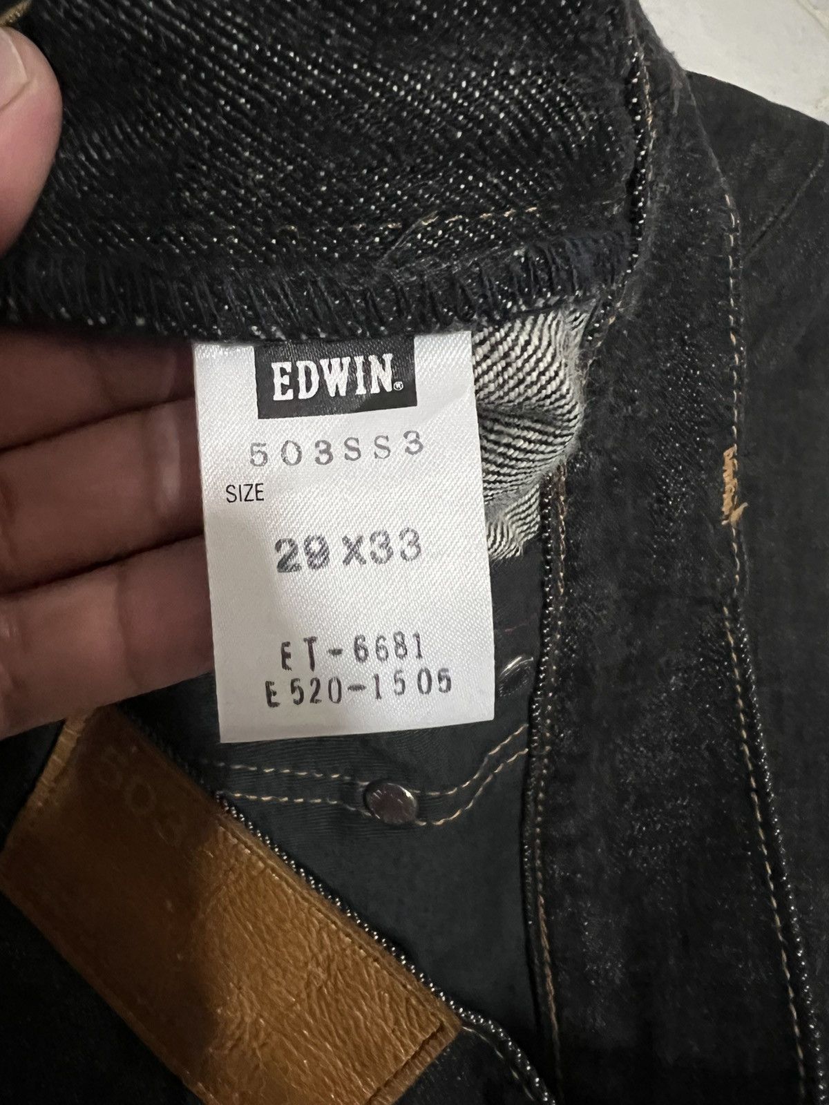 Edwin × If Six Was Nine × Le Grande Bleu (L.G.B.) 🌈Flare🌈Vintage Edwin 503ss Deadstok Jean Size US 30 / EU 46 - 17 Thumbnail