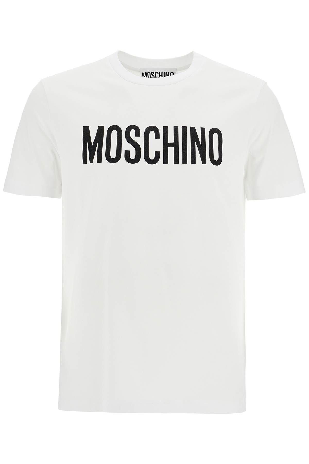 Moschino T-shirt With Logo Print Label Size M - Short Sleeve T Shirts 