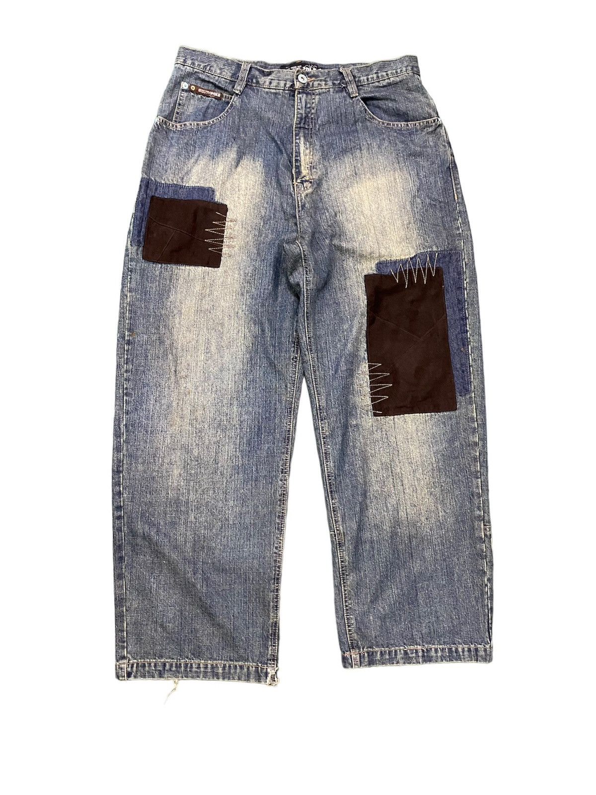 Southpole Y2K Baggy Patchwork Jeans