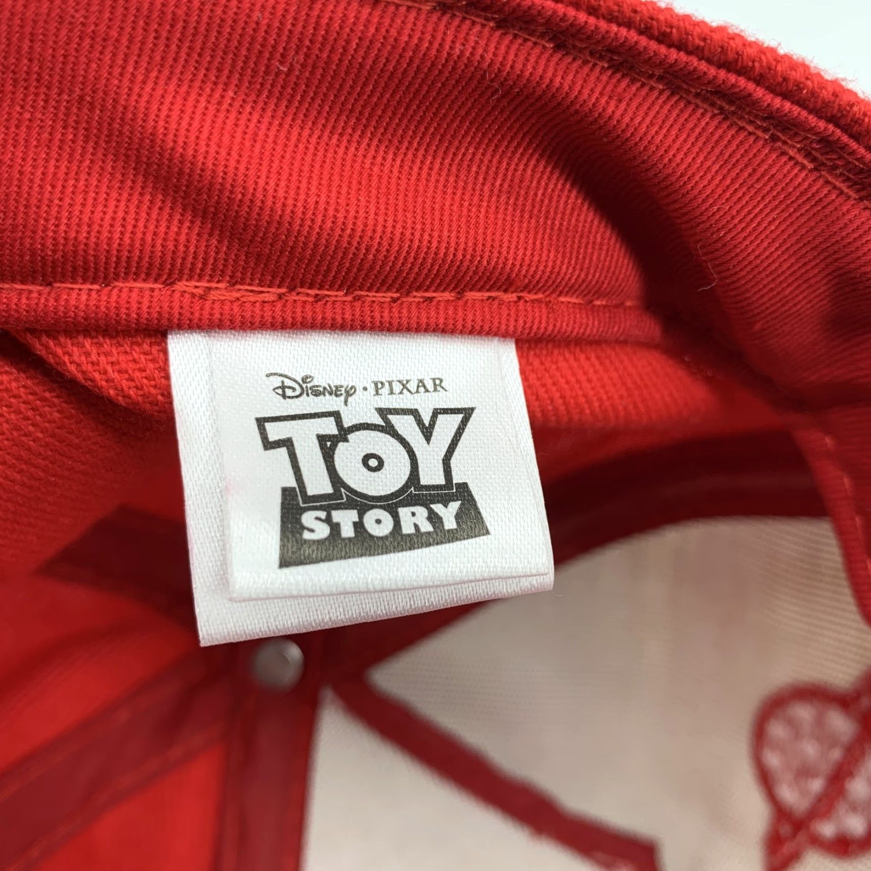 Disney Disney Pixar Toy Story Pizza Planet Hat 3D Embroidered Snap Back Red Hat Mens One Size Twill Casual Vintage No Size ONE SIZE - 7 Thumbnail