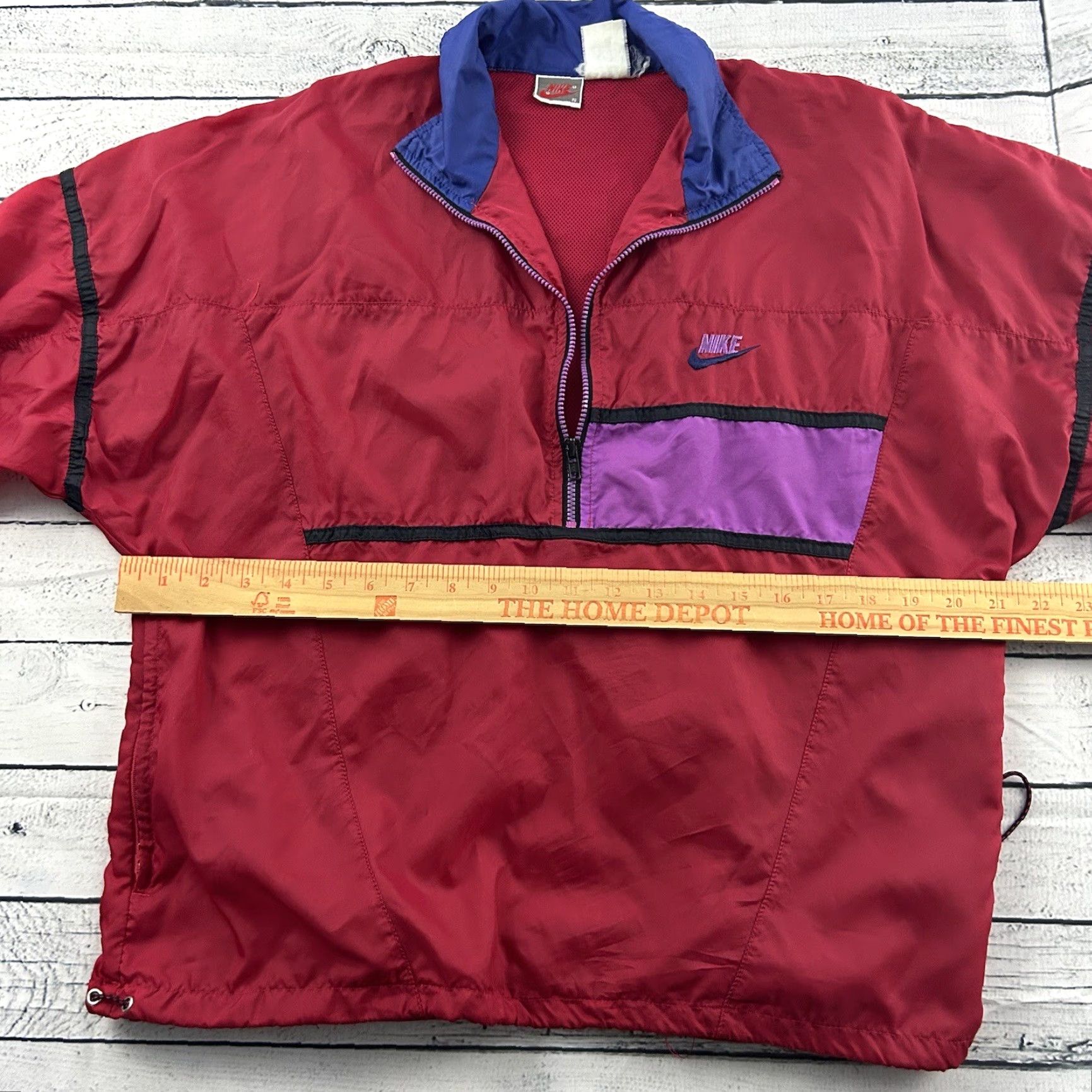 Nike VINTAGE Nike 1/2 Zip Pullover Windbreaker Jacket Men Small Red Nike Windbreaker 1/2 Zip Mens Small Red Size US S / EU 44-46 / 1 - 6 Thumbnail