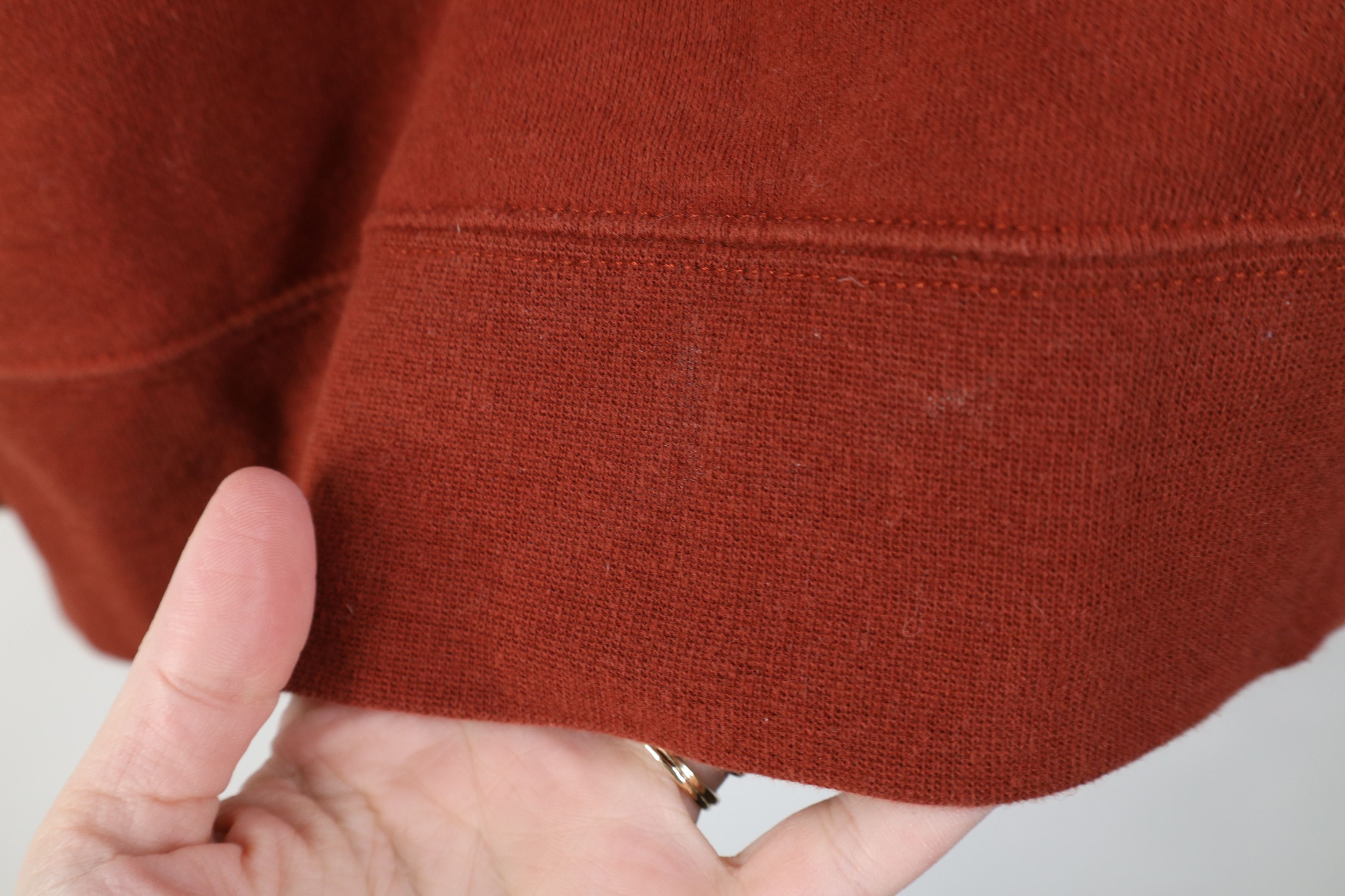 The North Face Vintage Y2K The North Face Logo Heavy Full Zip Hoodie Rust Size US S / EU 44-46 / 1 - 11 Thumbnail