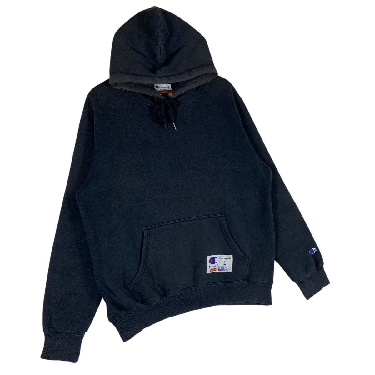 Champion Supreme Hoodie Big Logo Back Hit