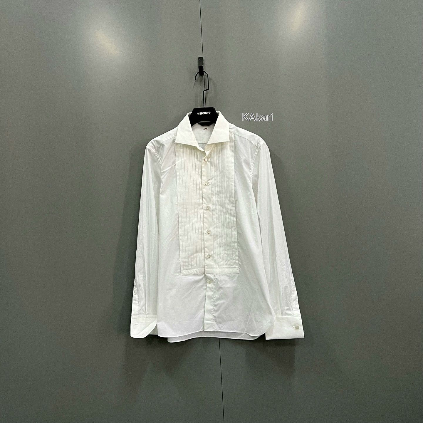 Ermenegildo Zegna Zegna White Spliced Collar Shirt Size US XXS / EU 40 - 1 Preview